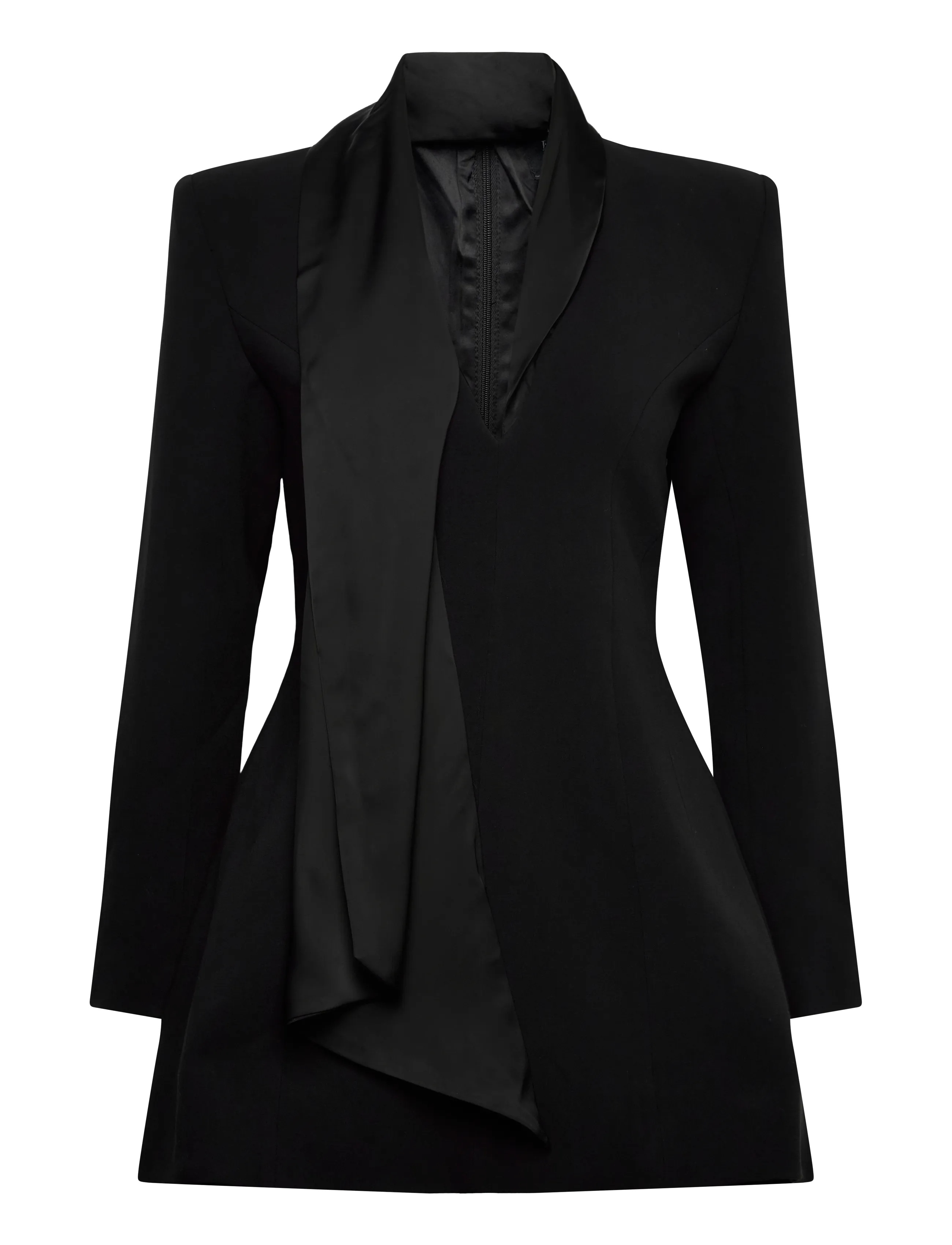 Bardot - SONIA SHAWL COLLAR MINI DRESS - black - 1