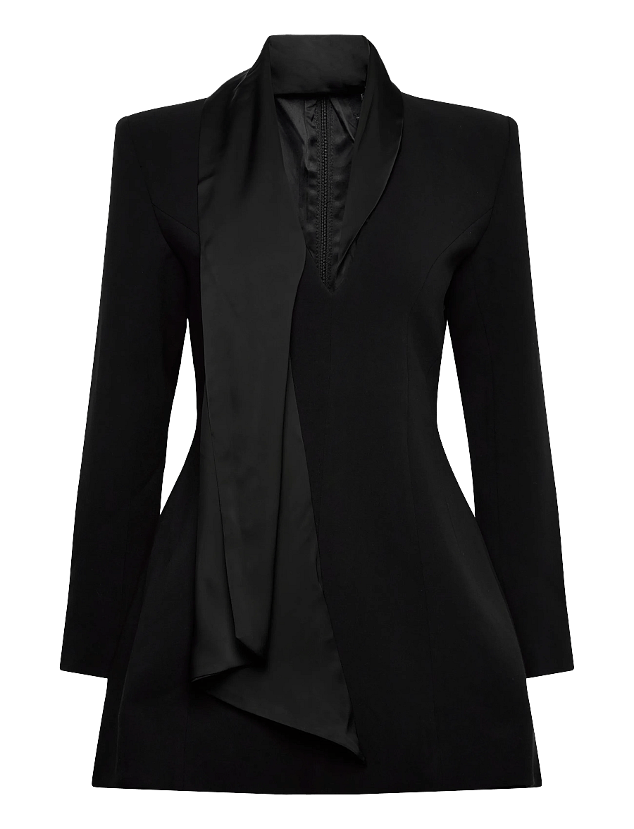Bardot - SONIA SHAWL COLLAR MINI DRESS - black - 1