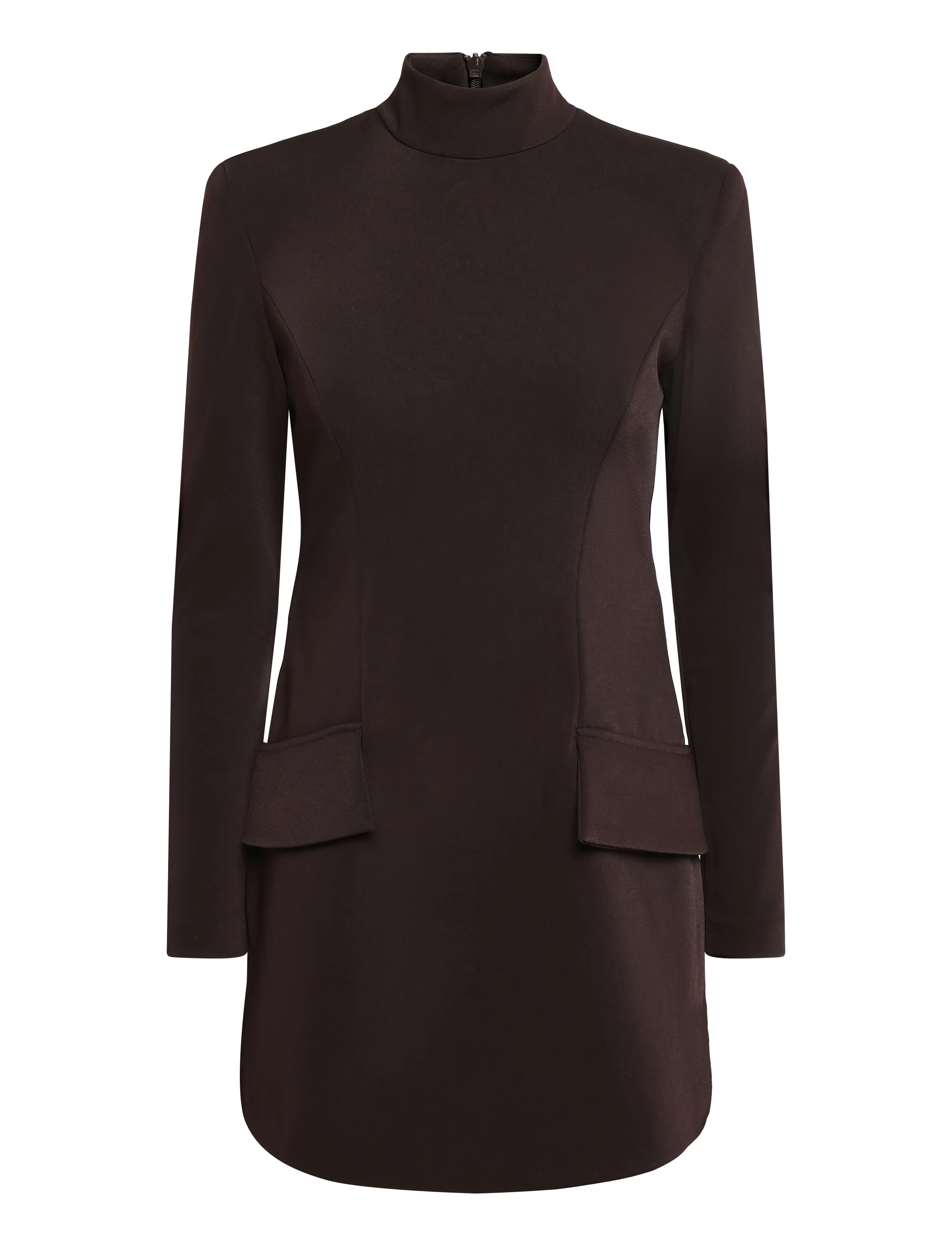 Bardot LIZET LONG SLEEVE MINI DRESS - Bardot - DARK CHOCO / brown