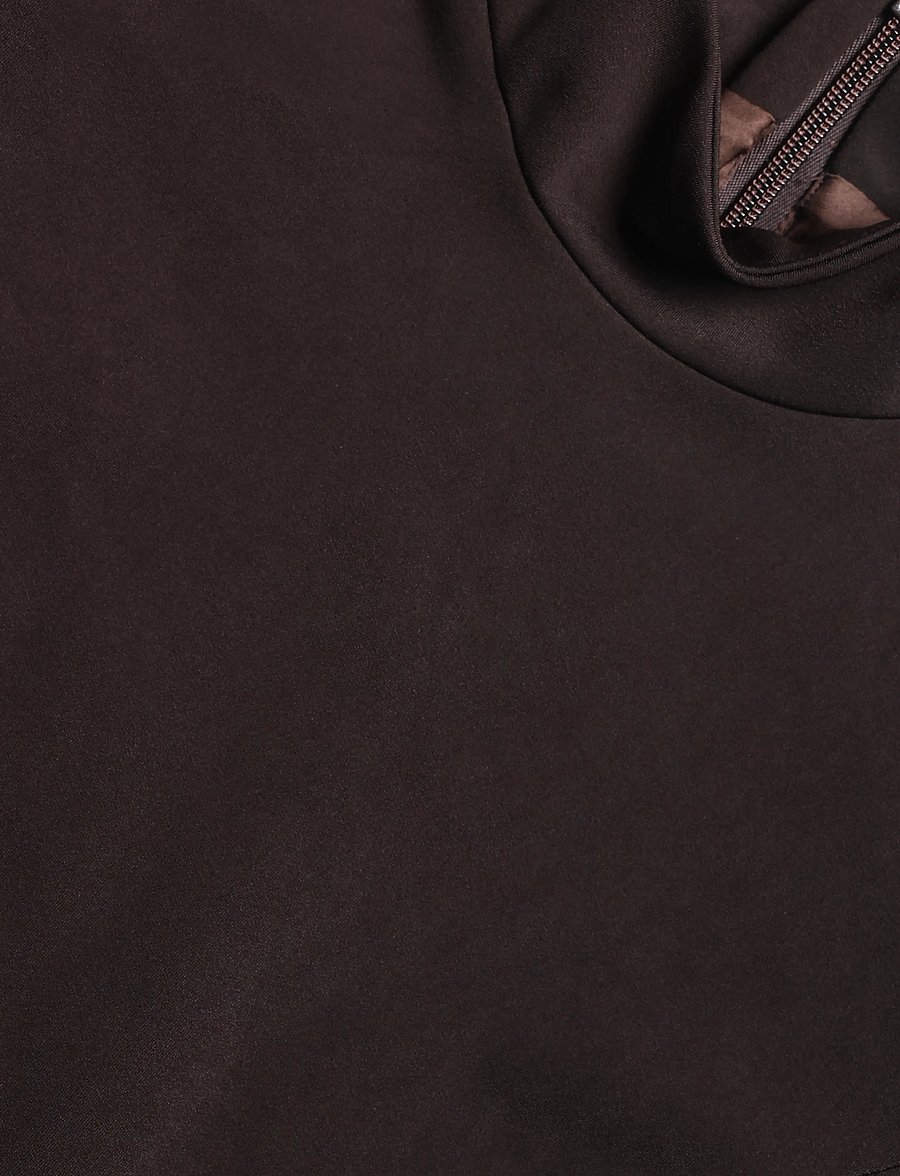 Bardot - LIZET LONG SLEEVE MINI DRESS - korte kjoler - dark choco - 2