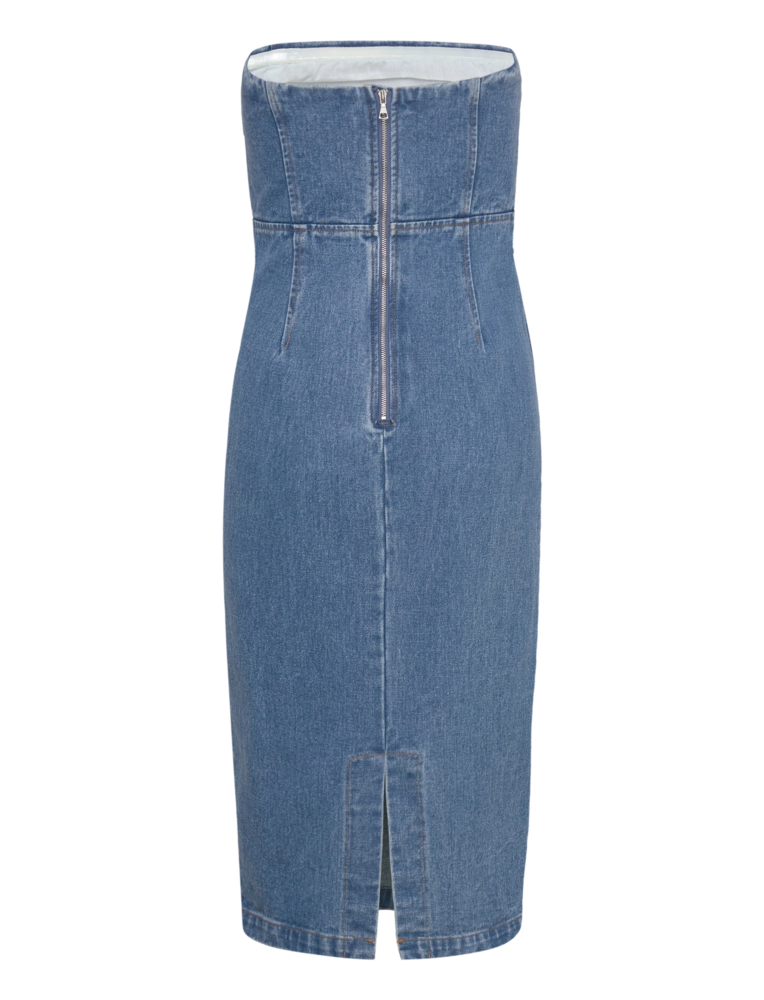 Bardot - VANDA DENIM MIDI DRESS - vintage bl - 1