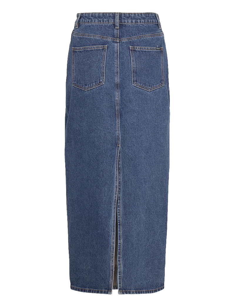 Bardot - EVIANNA DENIM MAXI SKIRT - denimnederdele - washed ind - 2
