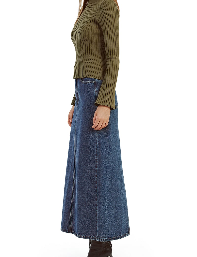 Bardot - EVIANNA DENIM MAXI SKIRT - denimnederdele - washed ind - 3