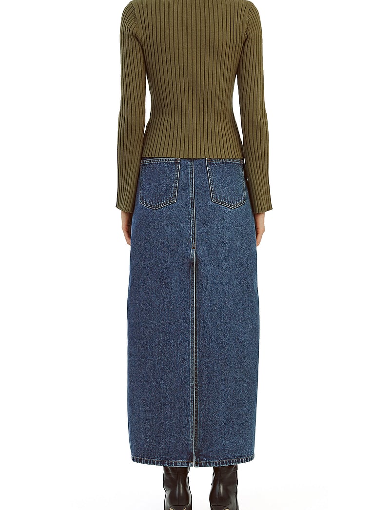 Bardot - EVIANNA DENIM MAXI SKIRT - denimnederdele - washed ind - 4