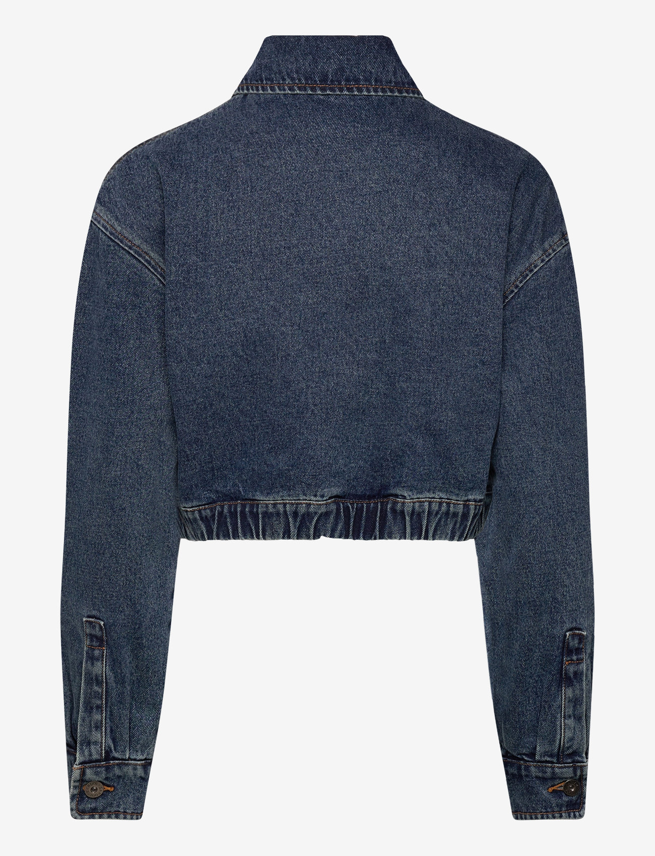 Bardot - CROP BOMBER DENIM JACKET - vårjackor - washed ind - 1