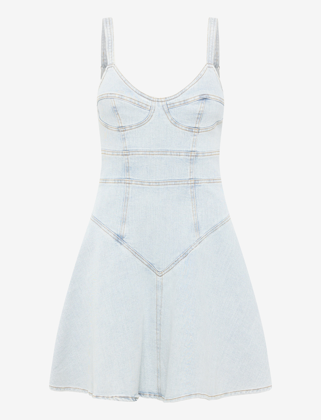 Bardot - REYNA DENIM MINI DRESS - denimkjoler - light dnm - 1