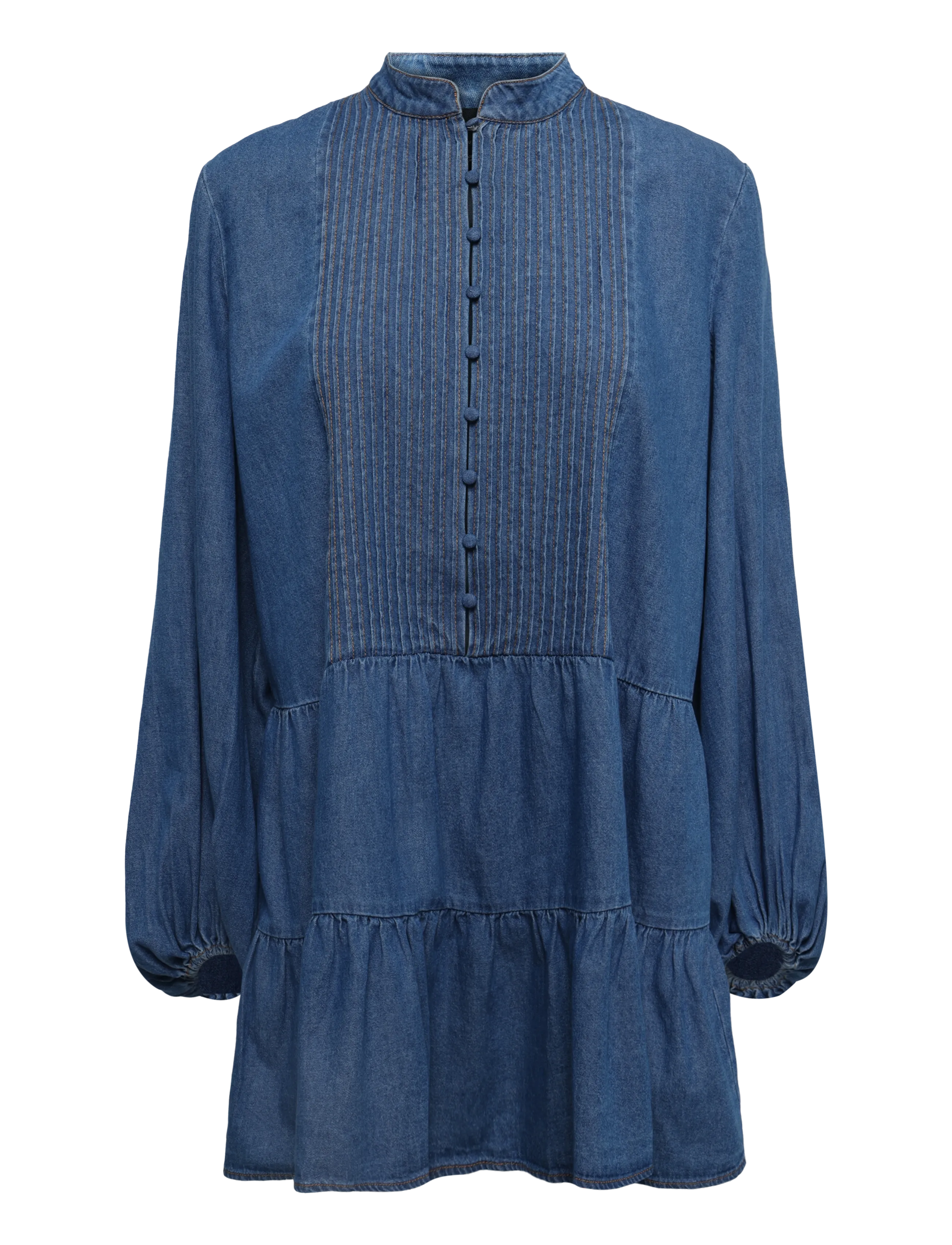 Bardot ANTONIA CHAMBRAY MINI DRESS - Bis zu 25% Rabatt - VINTAGE / blue
