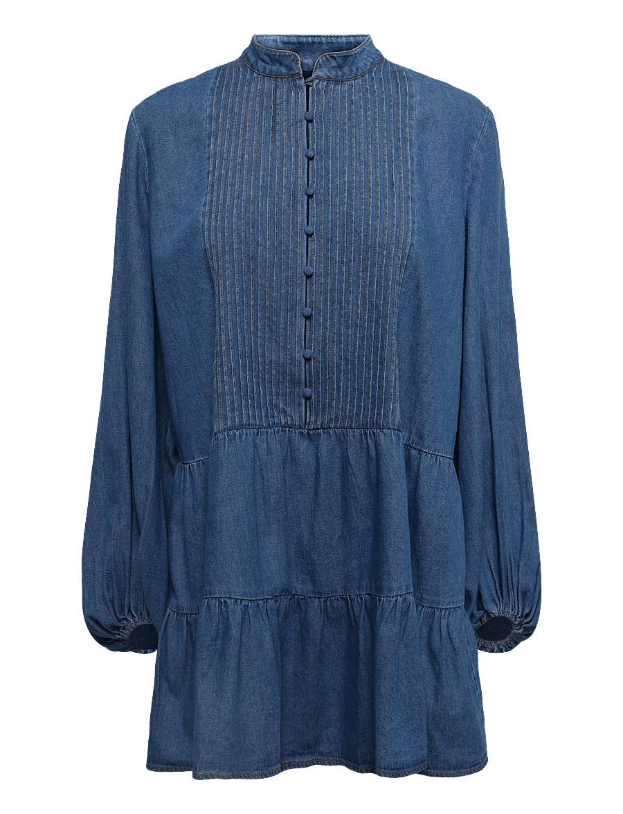 Bardot - ANTONIA CHAMBRAY MINI DRESS - minikleidid - vintage - 0