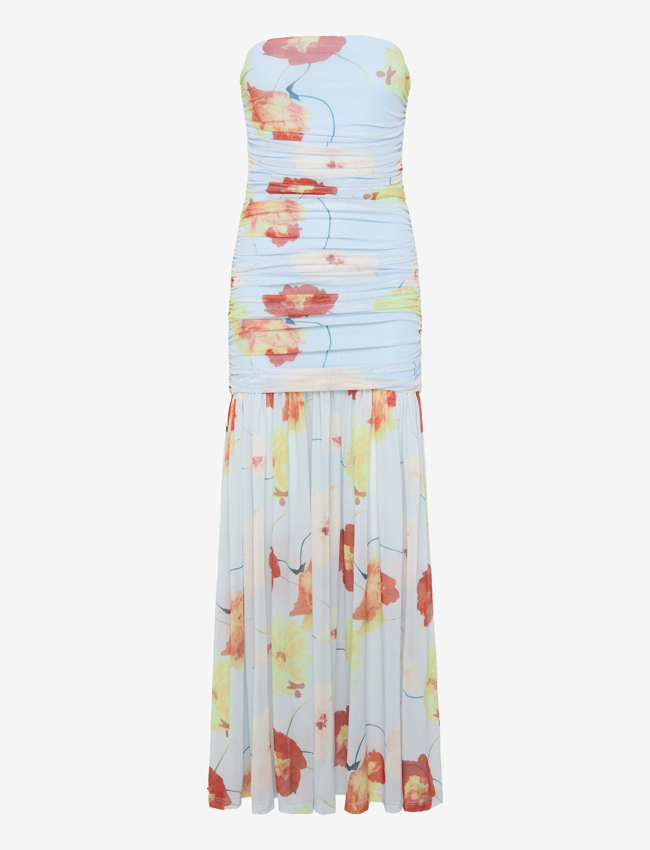 Bardot - SOLANA PRINTED MESH MAXI DRESS - maxi kjoler - baby bl fl - 1