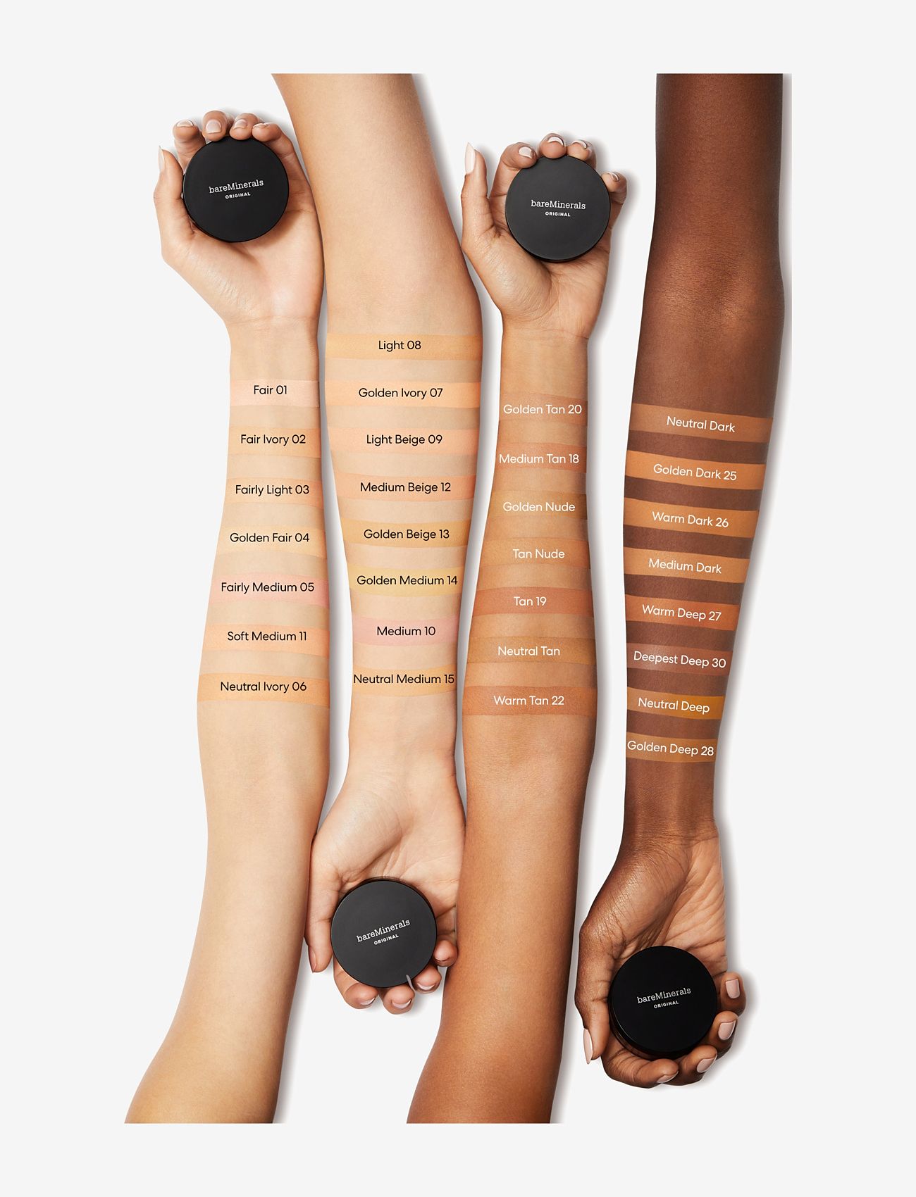 bareMinerals - BARE MINERALS Original Loose Foundation Medium (new formula) 14 - bliv klar til date night - medium - 3