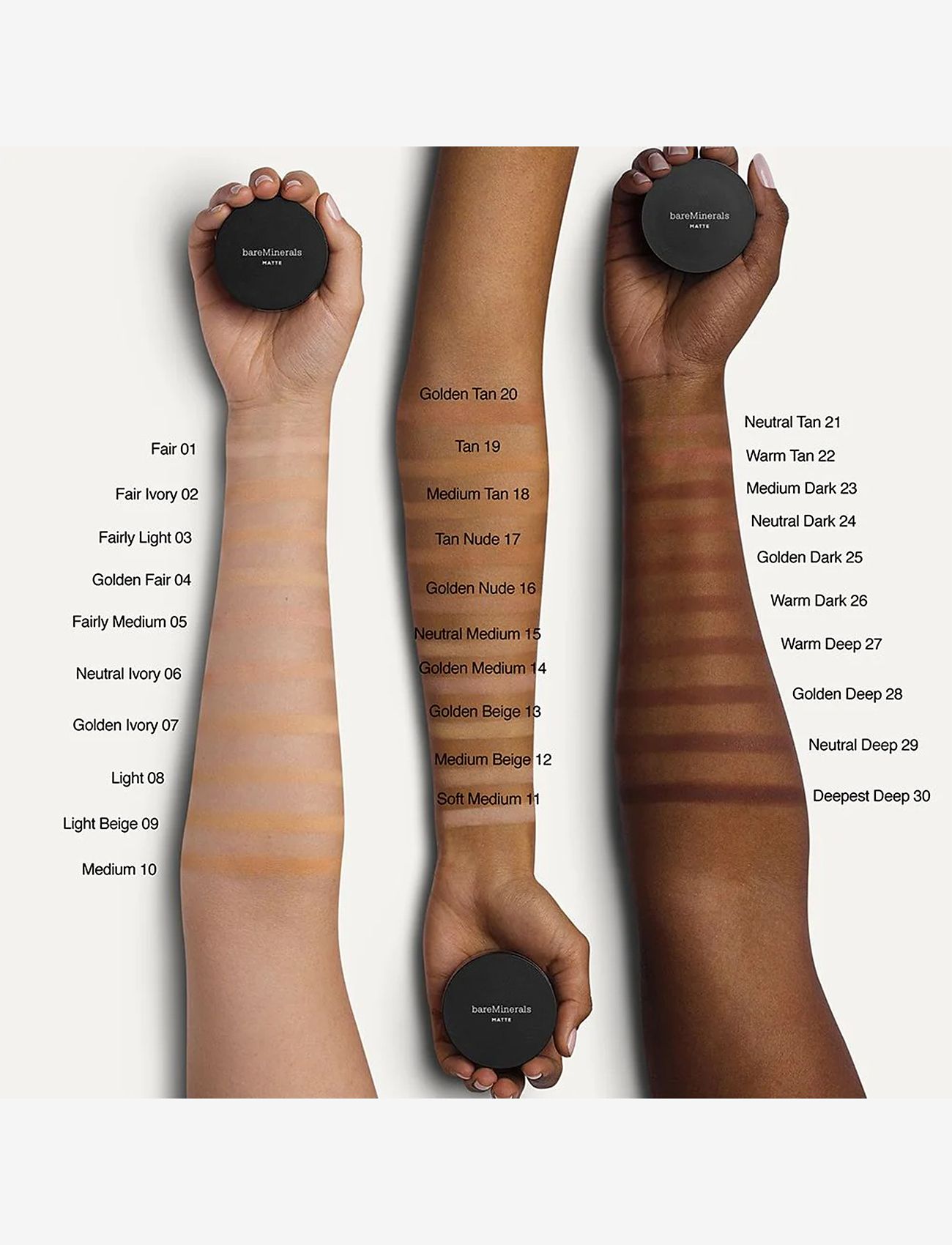 bareMinerals - BARE MINERALS Original Loose Matte Medium (new formula) 14 - makeup - fairly medium 10 - 3