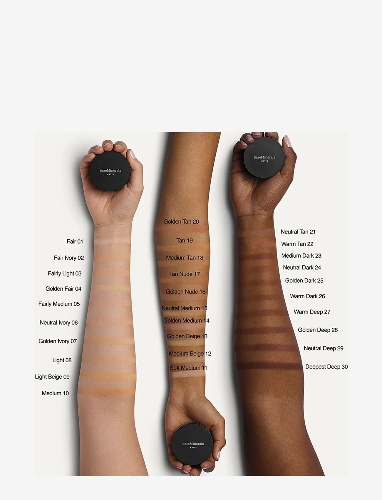 bareMinerals - Original Loose Matte Medium tan 18 - valmiina treffi-iltaan - medium tan 18 - 3