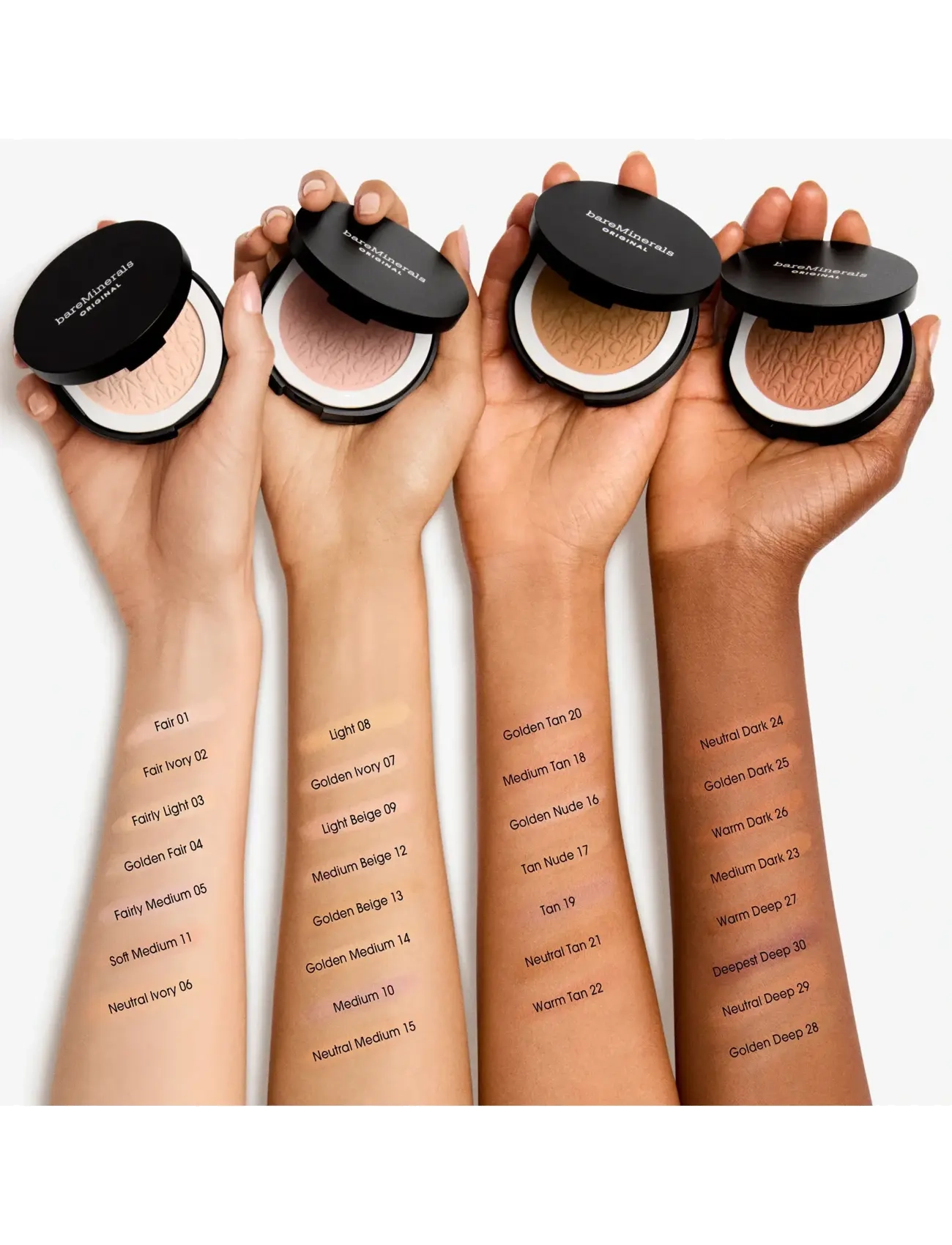 bareMinerals - Original Pressed Powder Foundation 8.00 ML - klar for date night - fair - 3