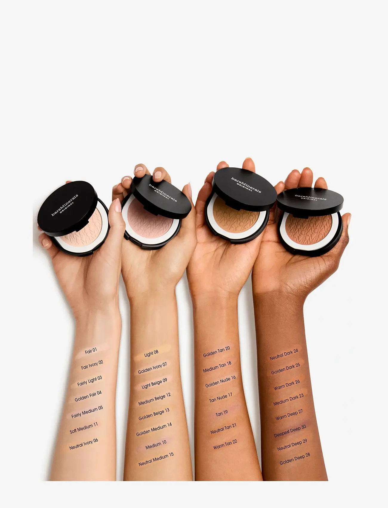 bareMinerals - Original Pressed Powder Foundation 8.00 ML - bliv klar til date night - tan - 3