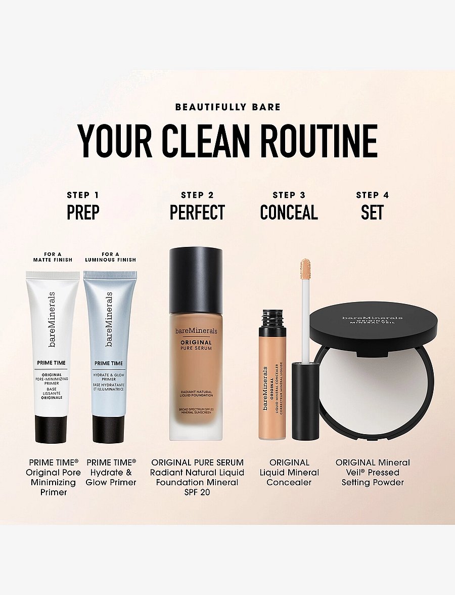 bareMinerals - ORIGINAL Pure Serum Radiant Natural Liquid Foundation Mineral SPF 20 - makeup - light cool 2.5 - 5
