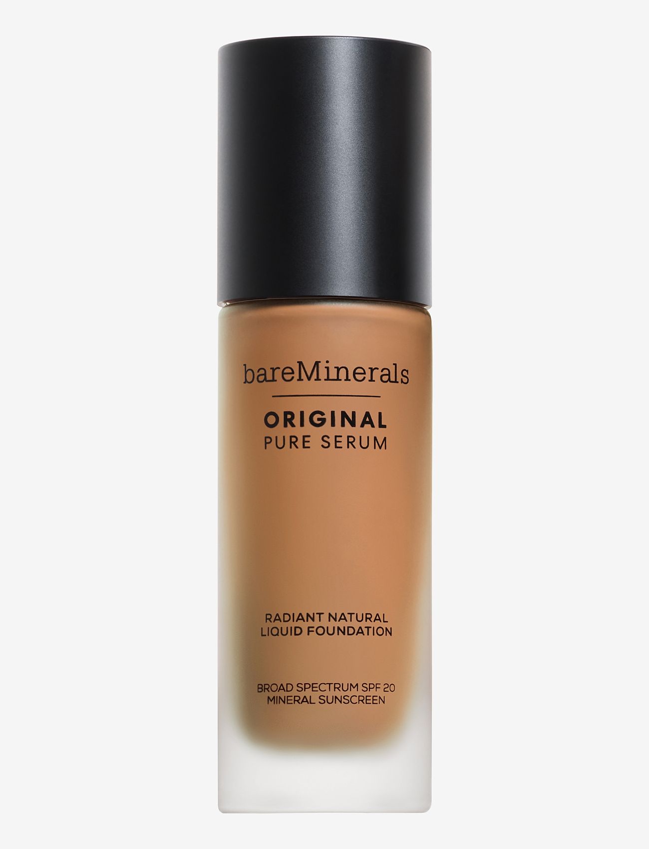 bareMinerals Original Pure Serum Radiant Natural Liquid Foundation Mineral Spf 20 Medium Deep Warm 4, Foundation, Str: 30 ml