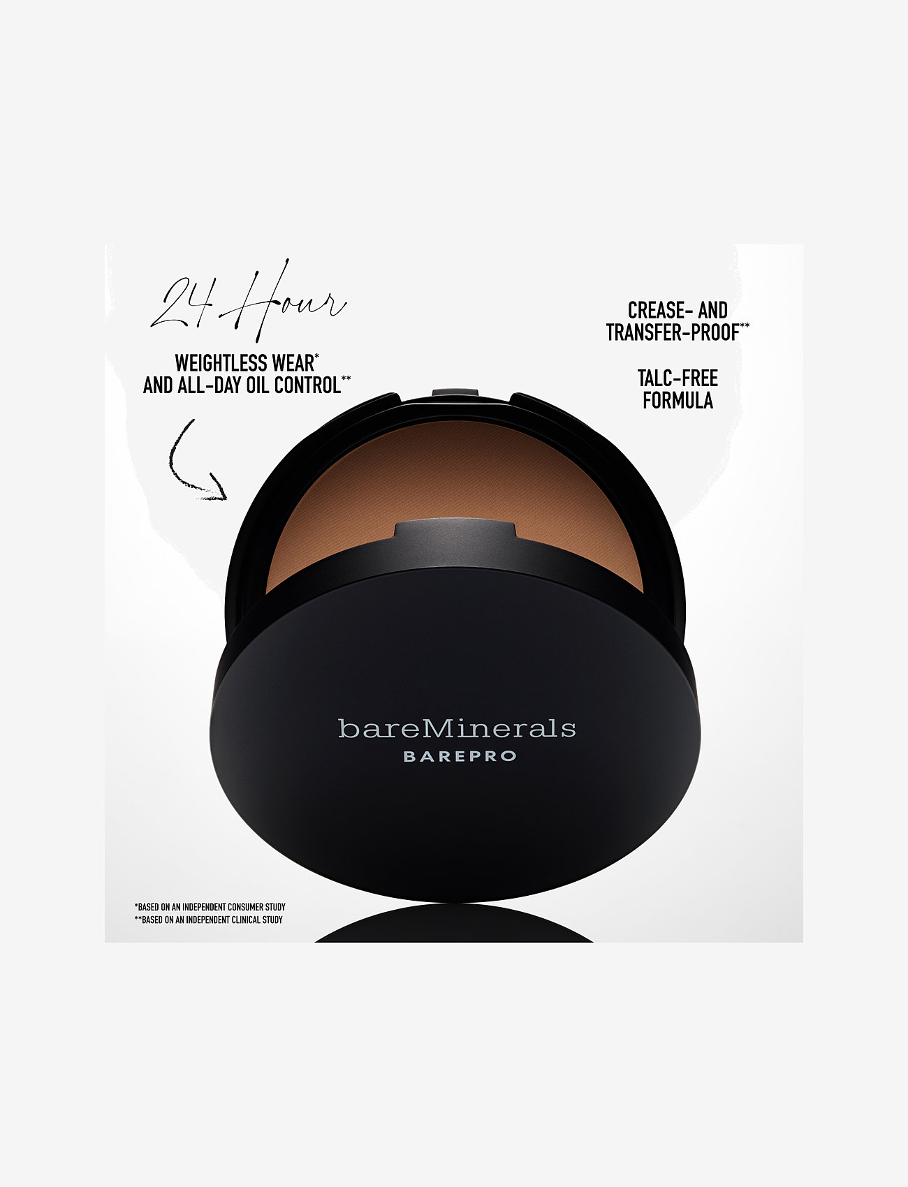bareMinerals - BarePRO 24H Skin-Perfecting Pressed Powd Fair 15 Cool 8.00 GR - smink - fair 15 cool - 5