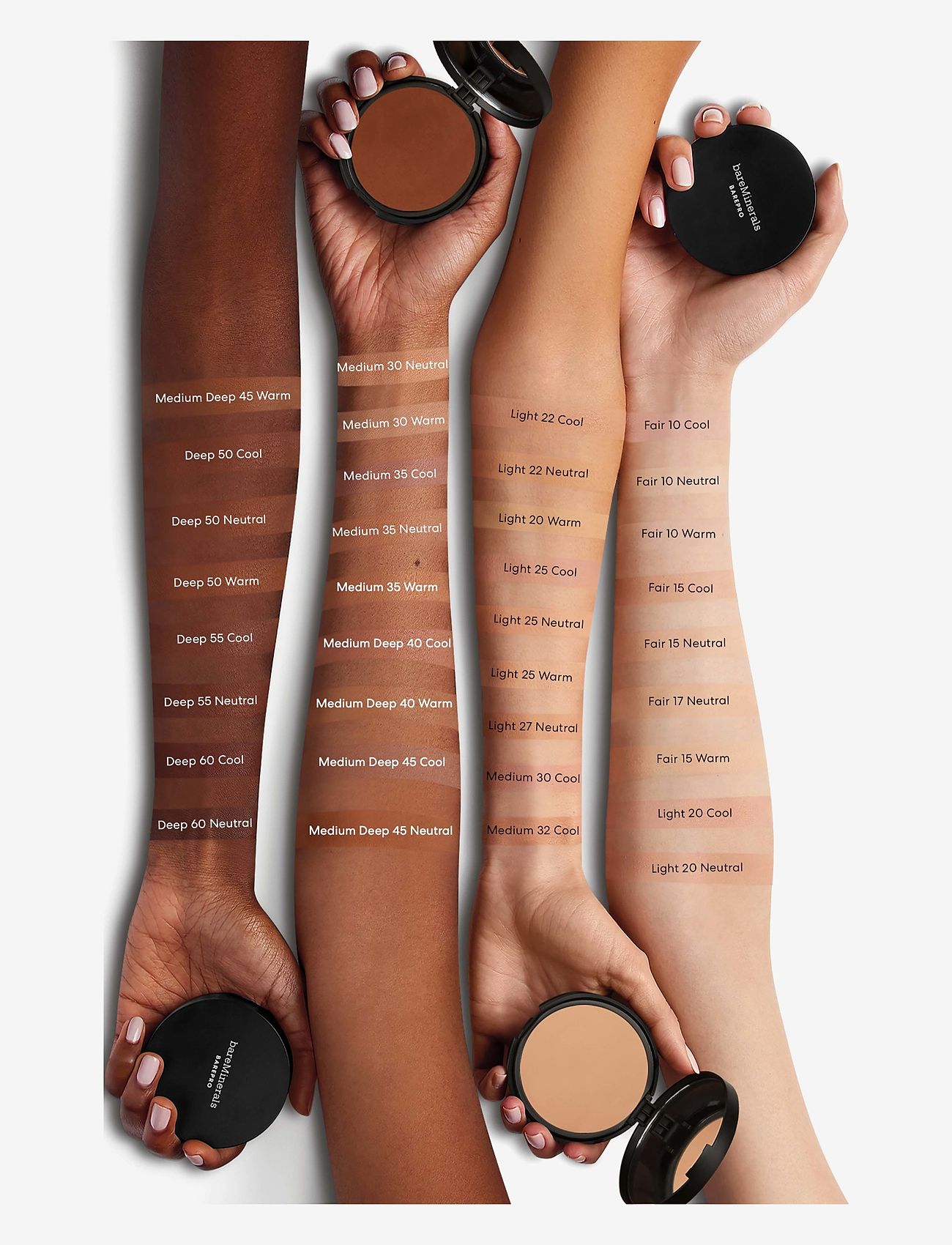 bareMinerals - Barepro Pressed 16H Chai 26 - deep 50 warm - smink - deep 50 warm - 3