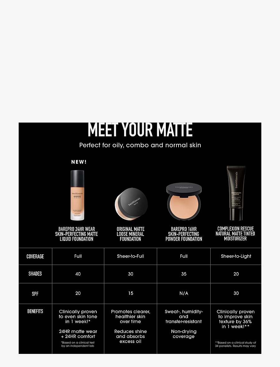 bareMinerals - BARE MINERALS BarePro 24H Matte Liquid Foundation Light 27 cool - makeup - 27 cool - 5