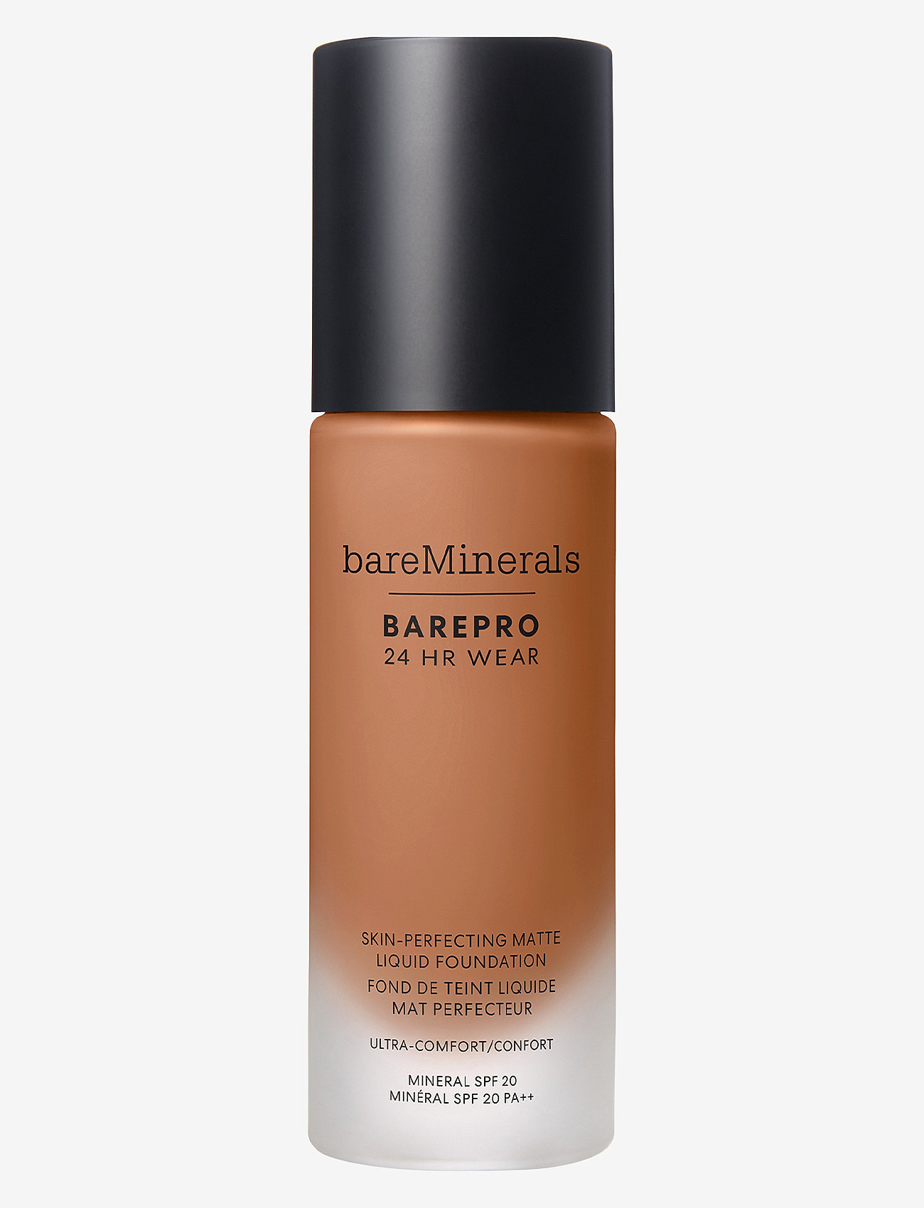 bareMinerals - BARE MINERALS BarePro 24H Matte Liquid Foundation Medium deep 45 neutral - smink - deep 45 neutral - 0