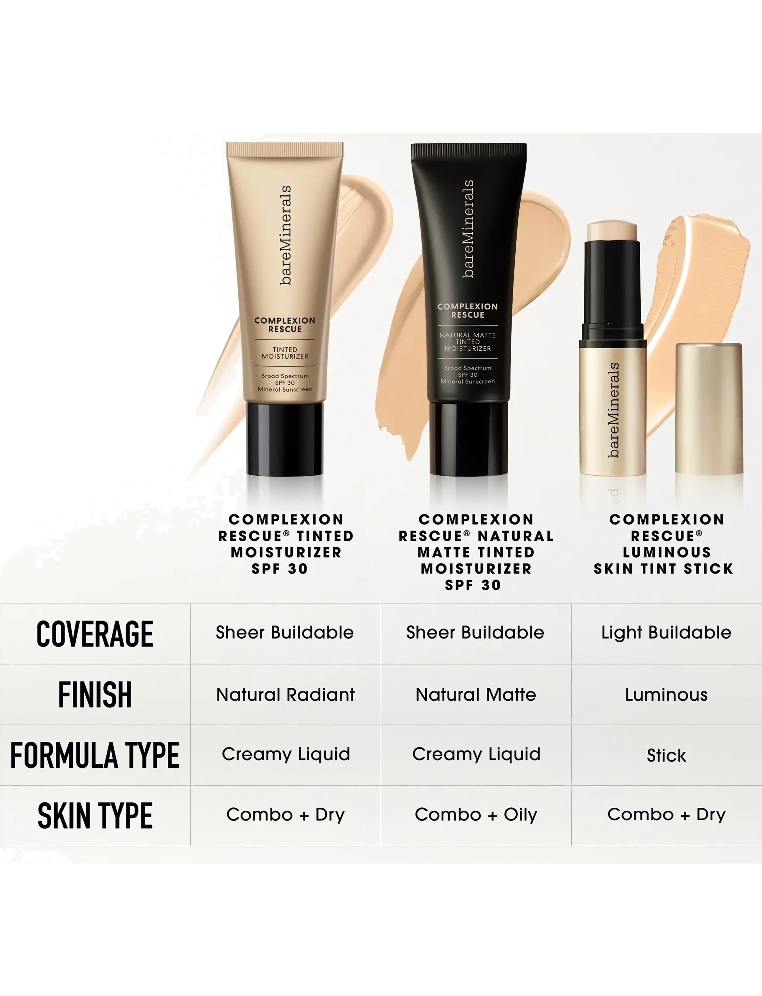 BareMinerals Complexion Rescue Solid Foundation Stick Birch 9 g dam – bild 5