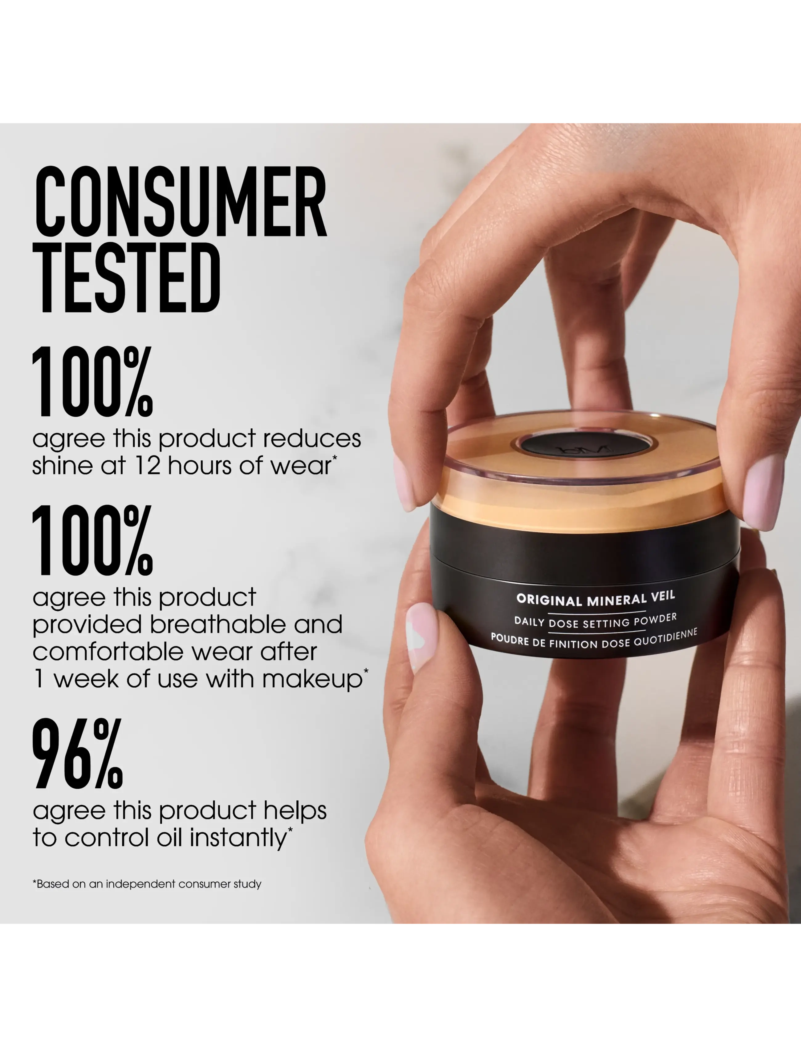 BareMinerals ORIGINAL Mineral Veil Loose Setting Light 13 g puder, rouge & highlighter dam – bild 6