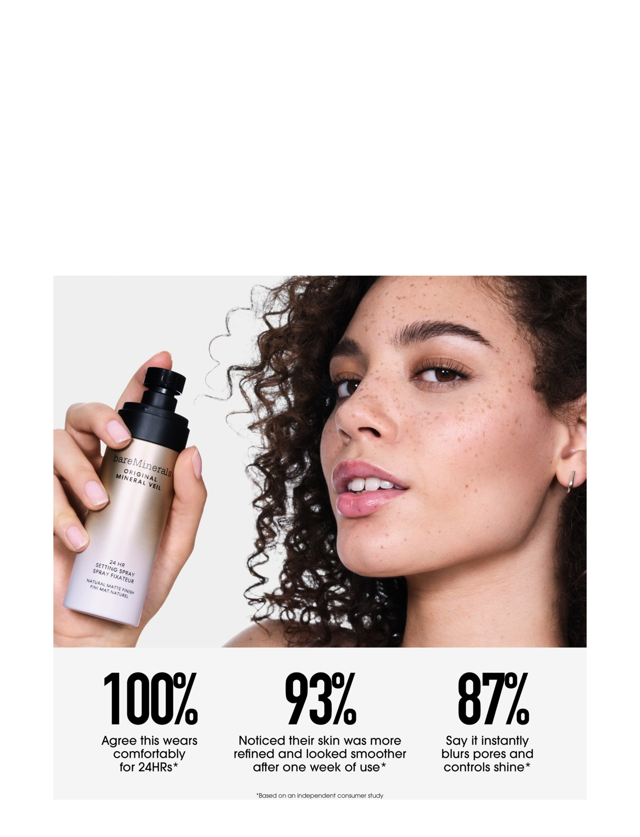 bareMinerals - Original Mineral Veil Setting Spray 100.00 ML - smink - clear - 3