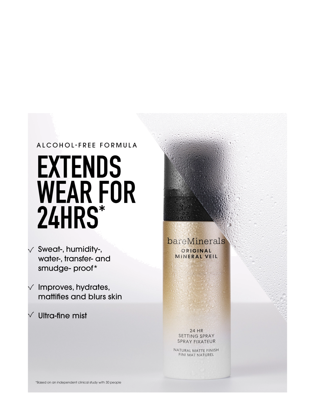 bareMinerals - Original Mineral Veil Setting Spray 100.00 ML - smink - clear - 5