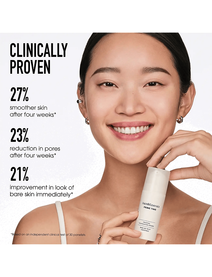 bareMinerals - Prime Time Face Primer MINI Original Pore-Minimizing Primer 15 ml - smink - clear - 4