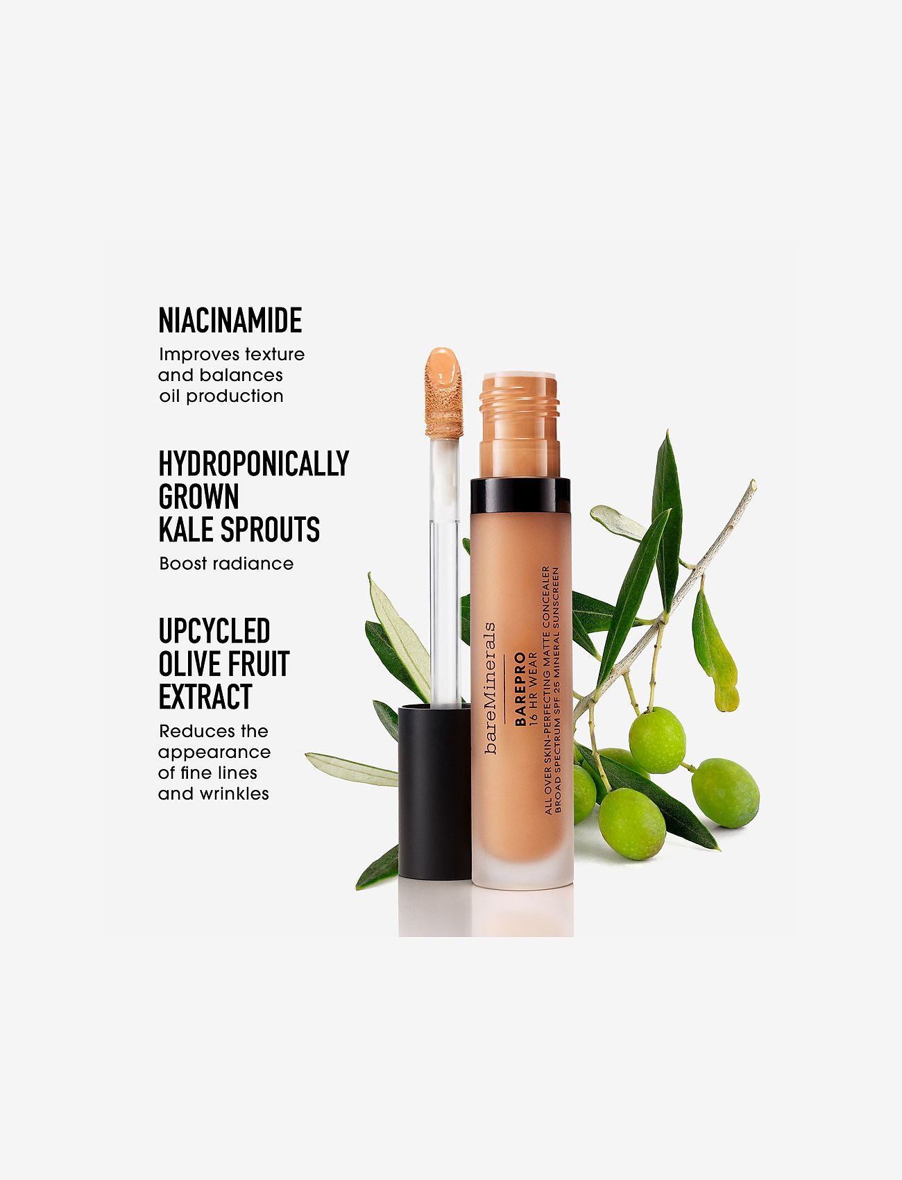 bareMinerals - BARE MINERALS BarePro All Over Skin Perfecting Conceal Light 250 neutral - smink - 250 neutral - 4
