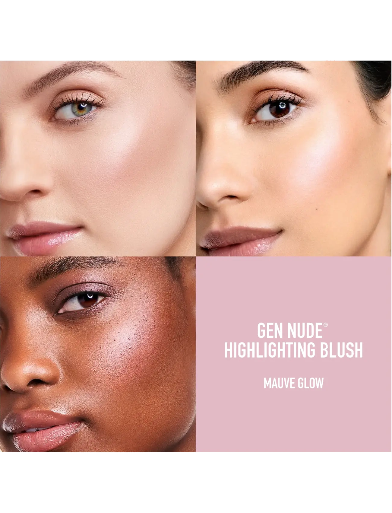 bareMinerals - Gen Nude Highlighting Blush Mauve glow 02 3.8 GR - makeup - mauve glow 02 - 3