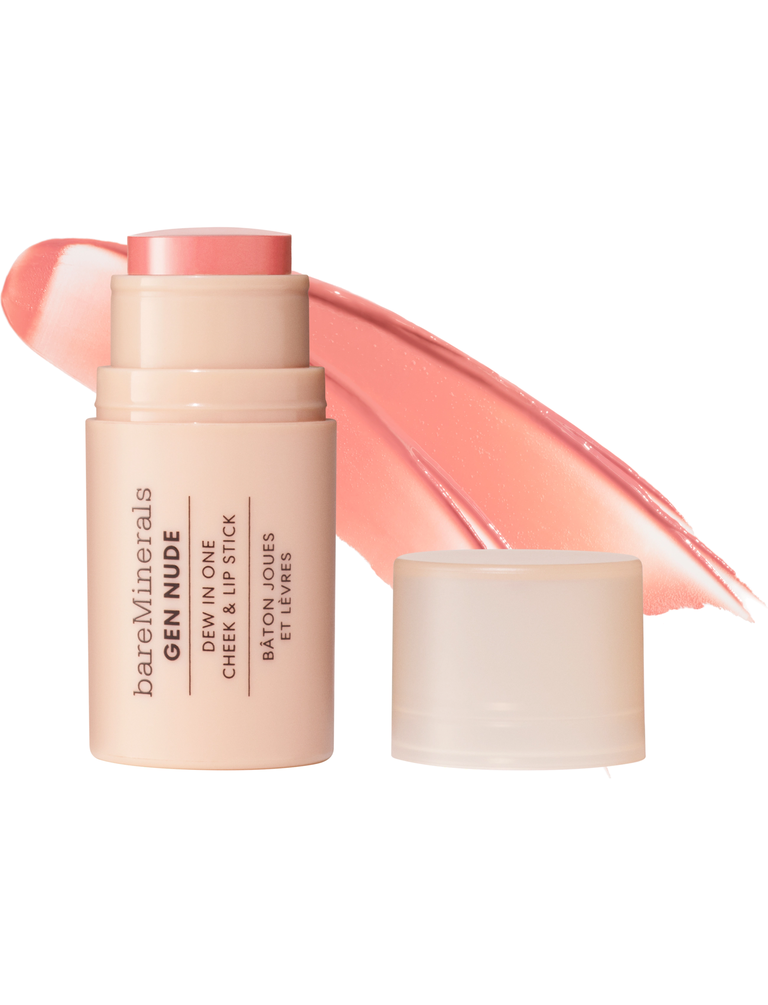 bareMinerals GEN NUDE Dew in One Cheek & Lip Stick Call My Blush 4.5 gr - Smink - CALL MY BLUSH / coral