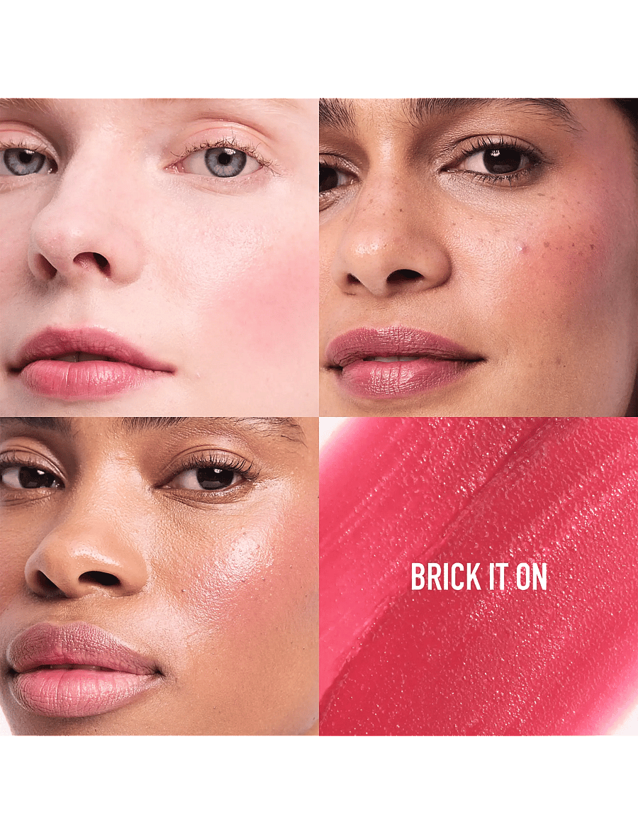 bareMinerals - GEN NUDE Dew in One Cheek & Lip Stick - förðunarvörur - brick it on - 1