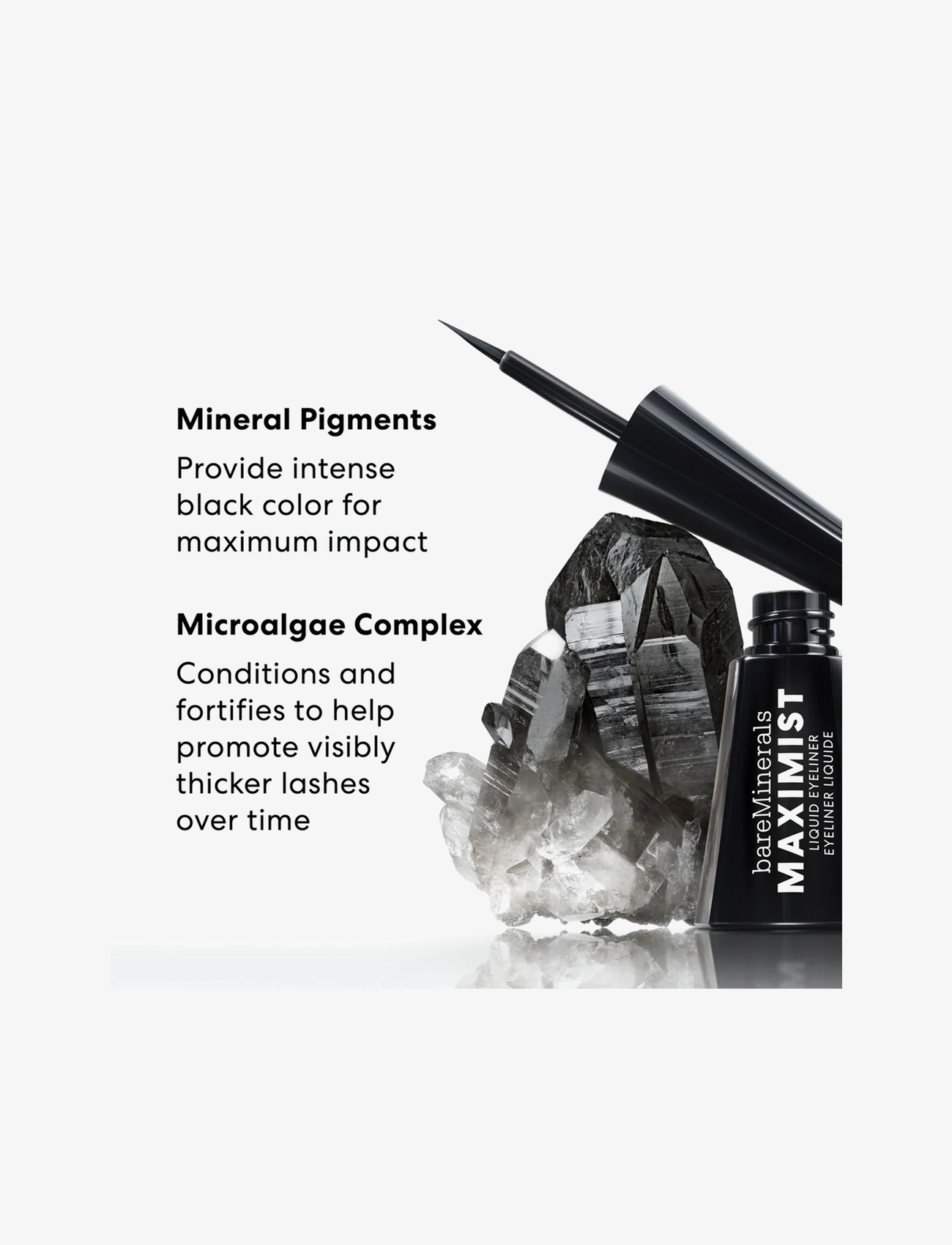 bareMinerals - Maximist Liquid Eye Liner Black 4 ML - black - 3