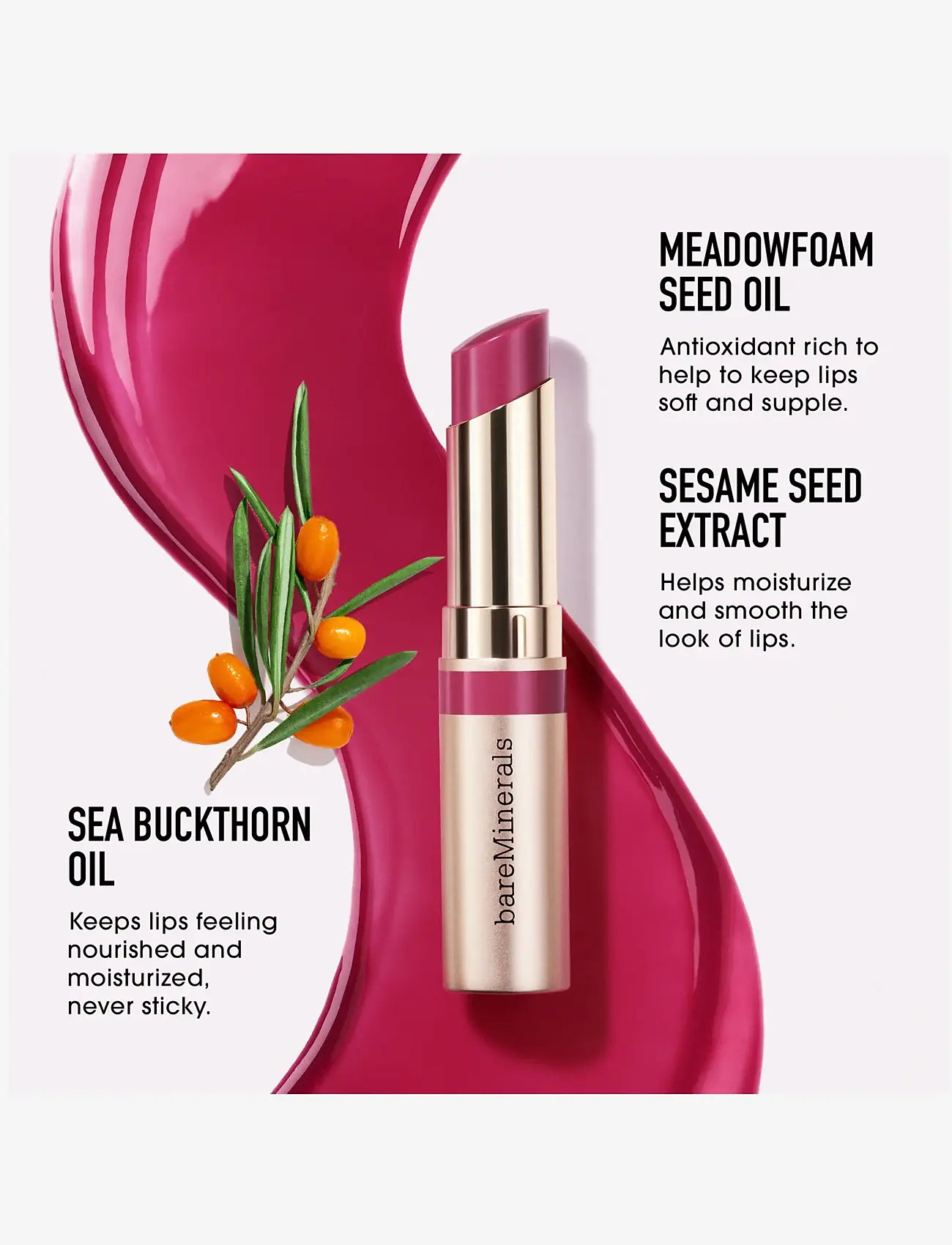 bareMinerals - BARE MINERALS Dewy Lip Gloss-Balm Devotion 2.3 GR - makeup - devotion - 4