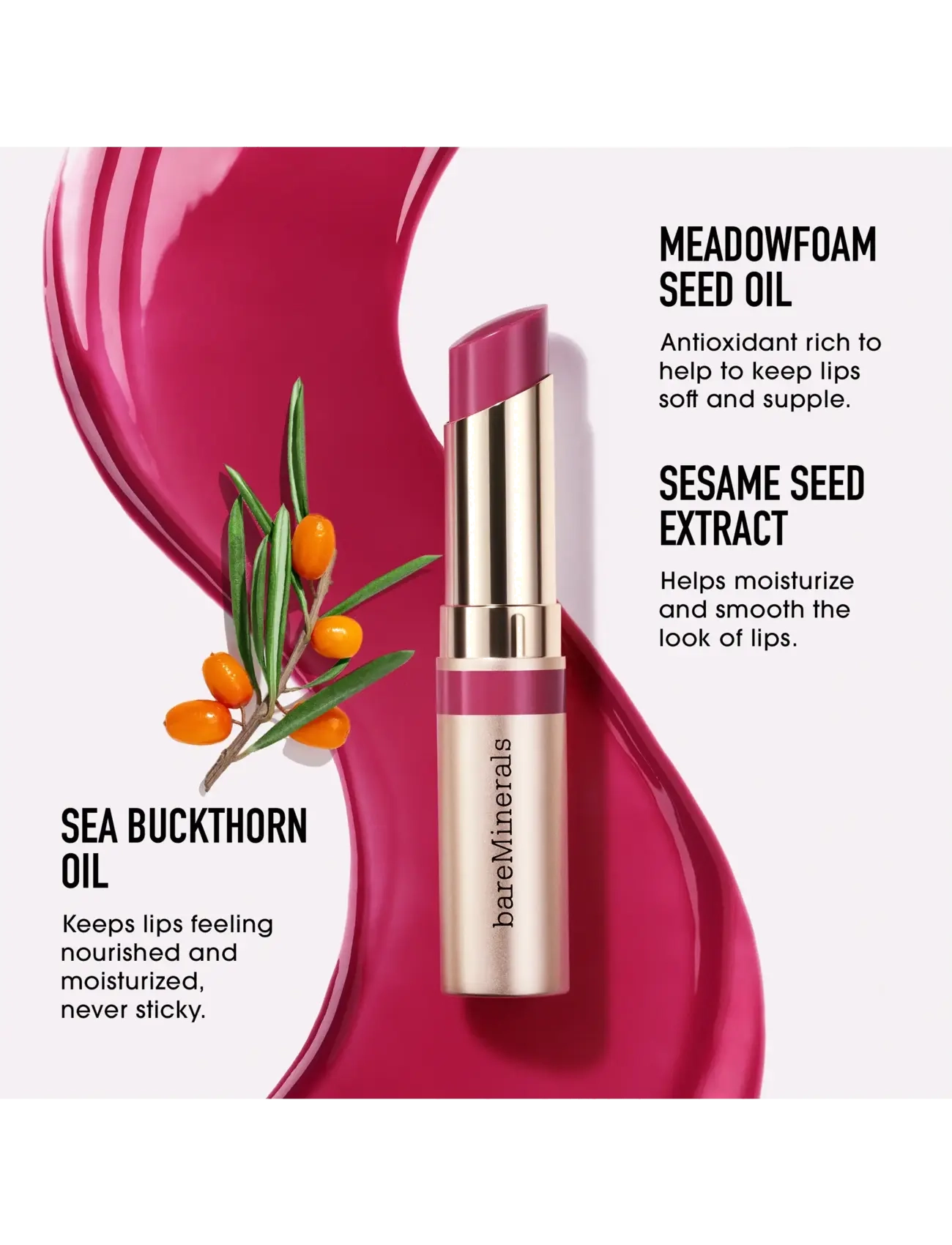 bareMinerals - BARE MINERALS Dewy Lip Gloss-Balm Devotion 2.3 GR - smink - devotion - 4