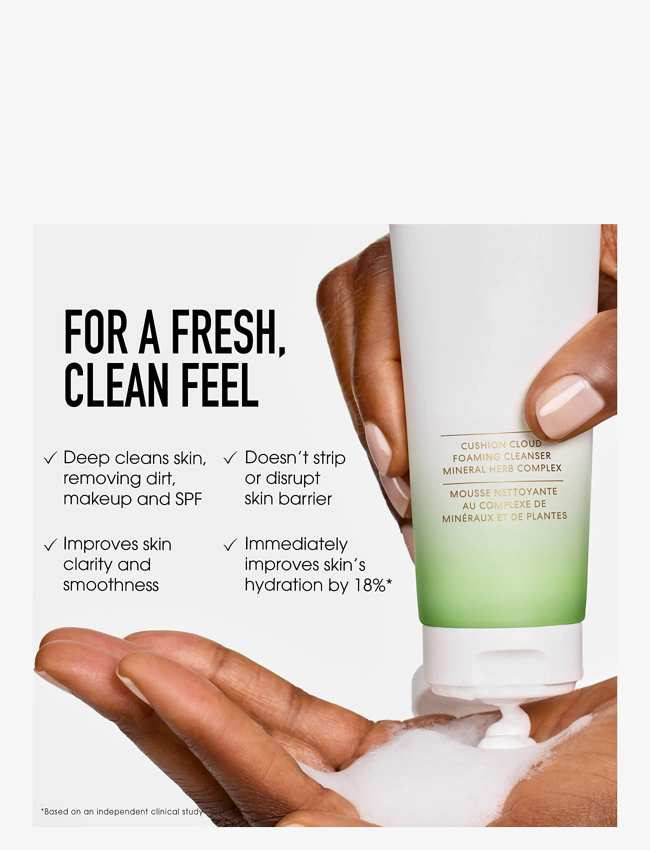 bareMinerals - Skinlongevity Cushion cloud foaming cleanser 120.00 ML - clear - 4
