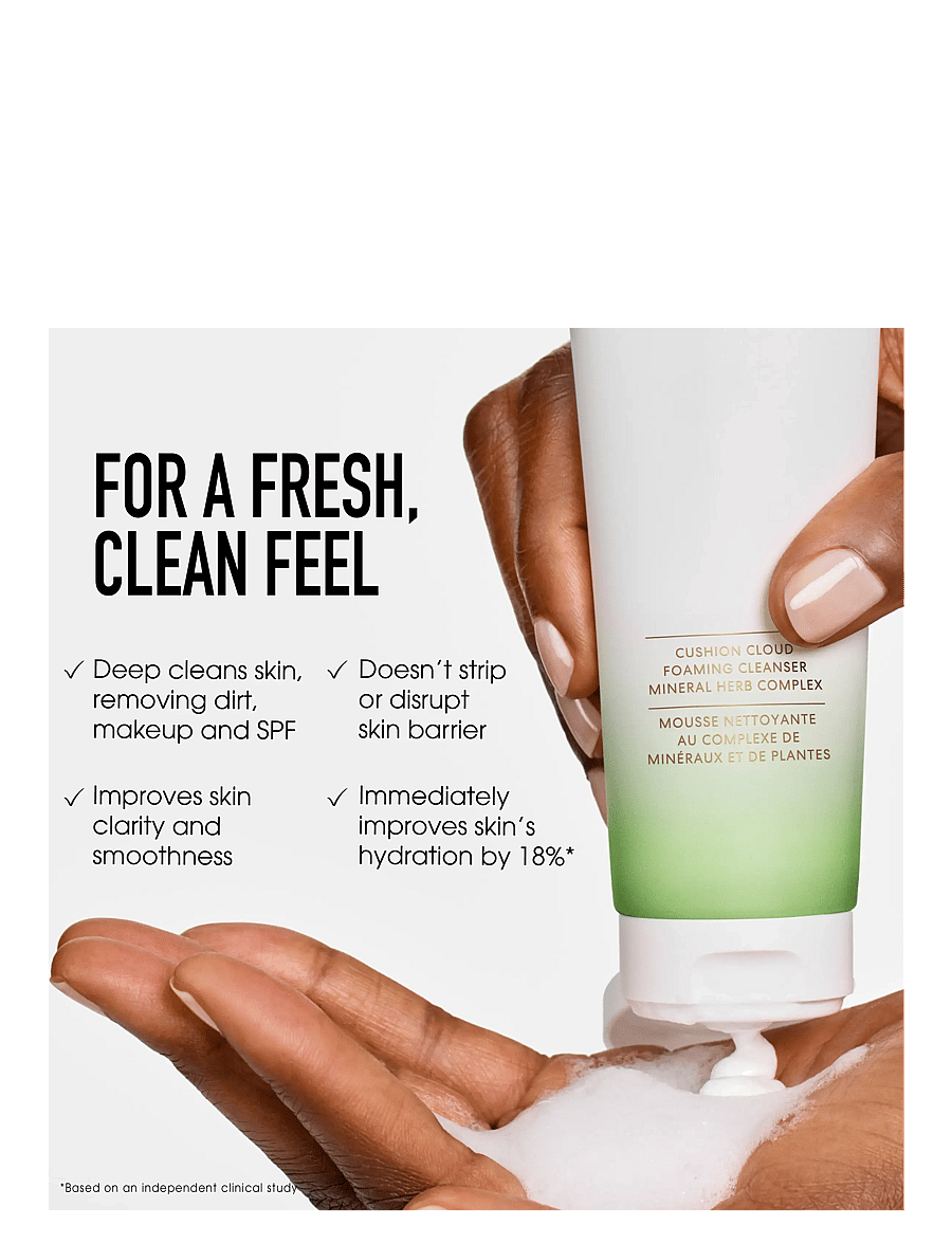 bareMinerals - Skinlongevity Cushion cloud foaming cleanser 120.00 ML - hreinsifroður - clear - 4