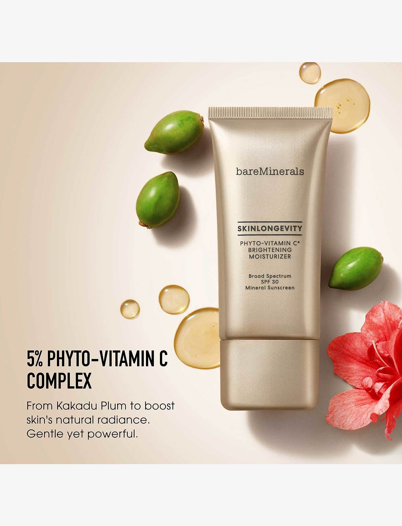 bareMinerals - Skinlongevity Skinlongevity phyto-vitamin c moisturizer spf 30 - päivävoiteet - clear - 1