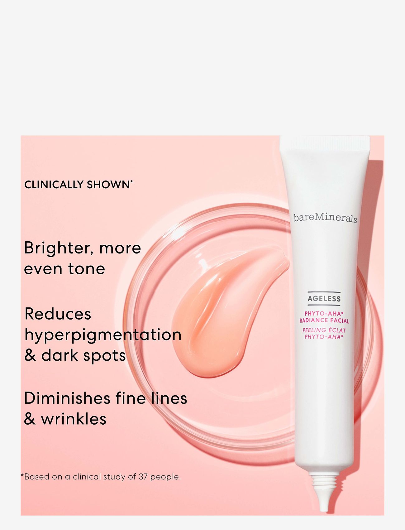 bareMinerals - Ageless  Phyto-AHA Radiance Facial - peeling masker - clear - 3