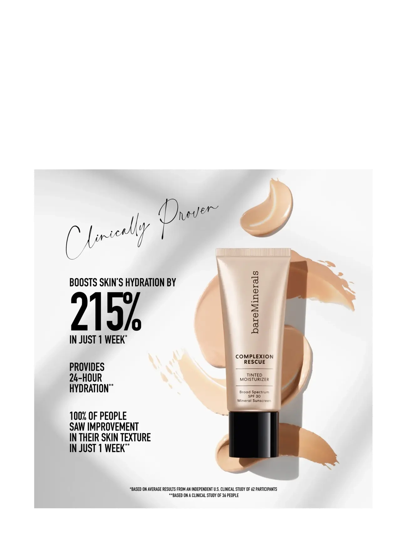 bareMinerals - Complexion Rescue Tinted Moizturizer  Ginger 06 - smink - medium skin with warm undertones - 3