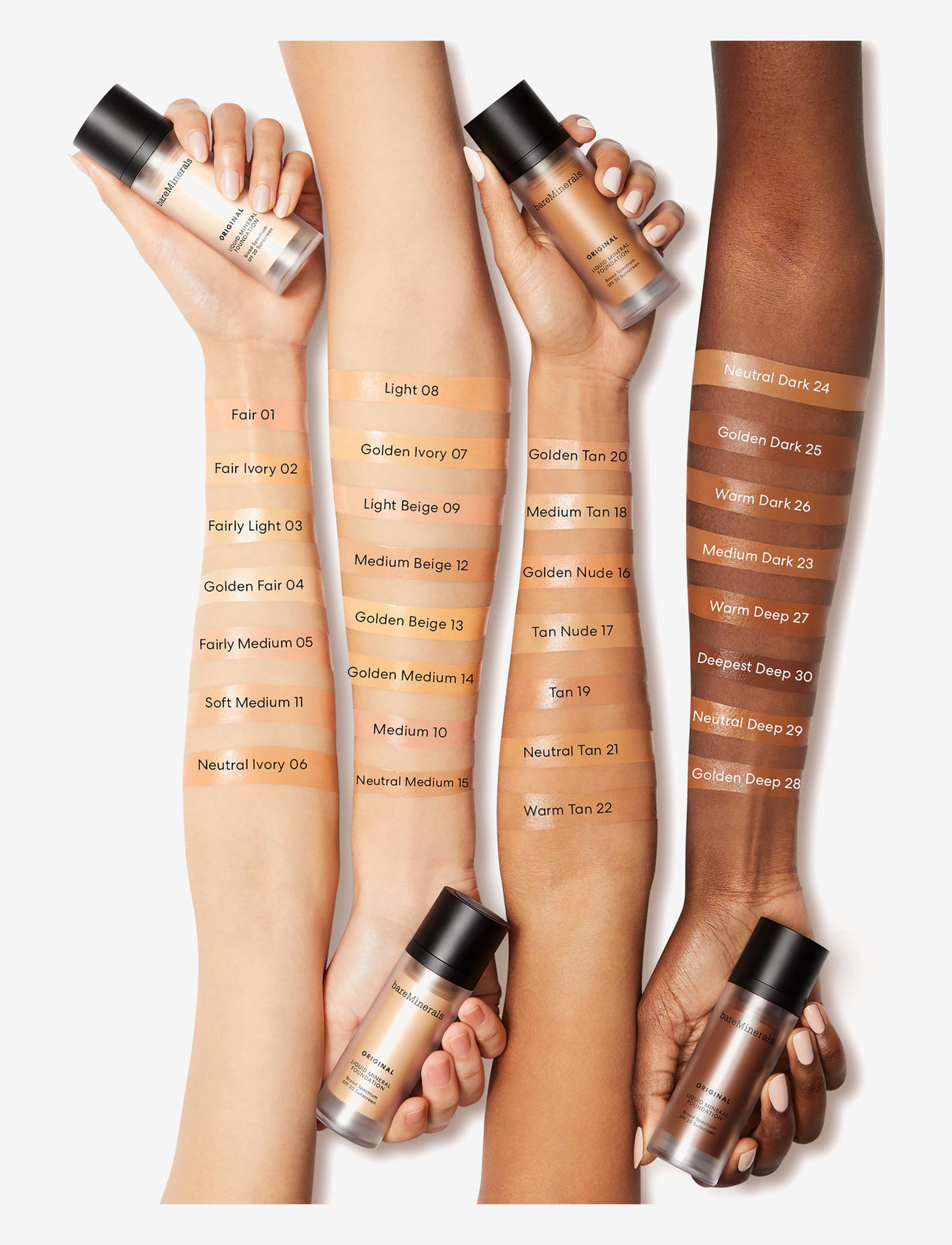 bareMinerals - Original Liquid Foundation Deepest deep 30 - gåvoset - deepest deep 30 - 4