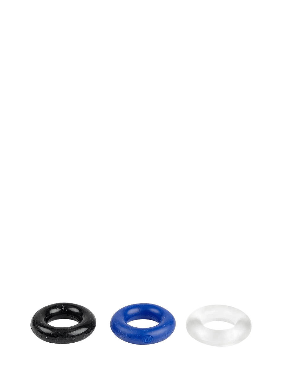 Baseks - baseks Triple Cock Ring Set - sex & intimacy - mixed colours - 1