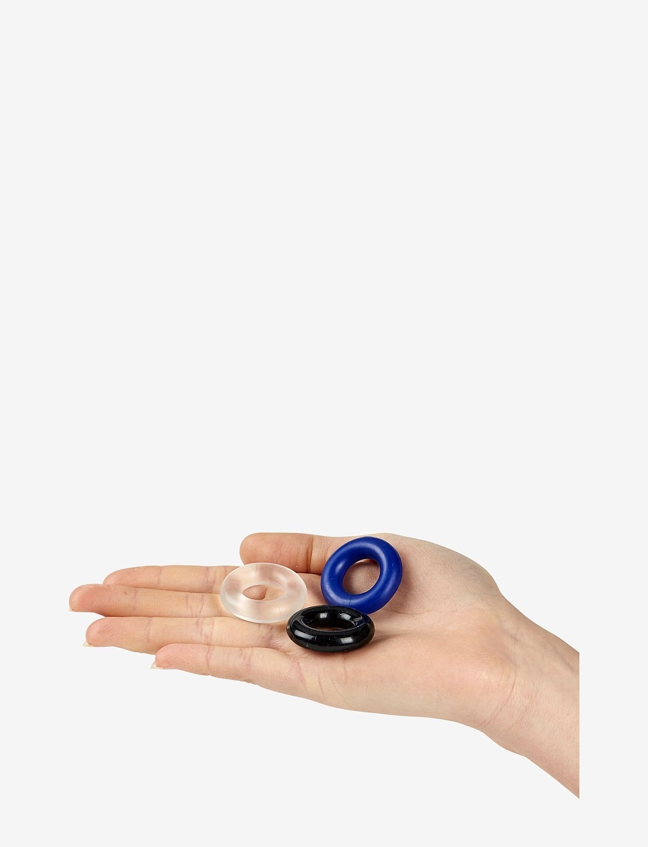 Baseks - baseks Triple Cock Ring Set - penispumper & penisringer - mixed colours - 3