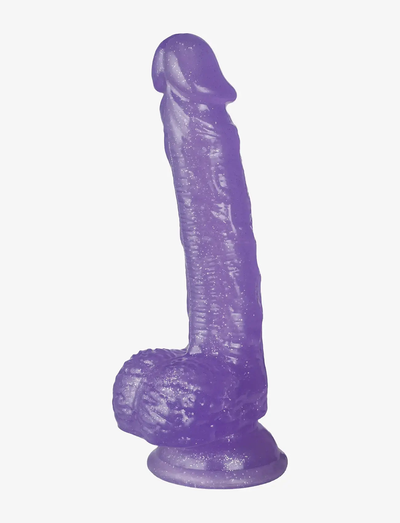 Baseks - baseks Glitter Purple Dildo With Balls 21.5 cm - sex & intimacy - purple - 0