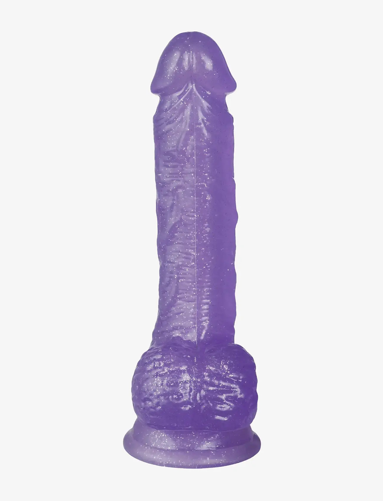 Baseks - baseks Glitter Purple Dildo With Balls 21.5 cm - sex & intimacy - purple - 1