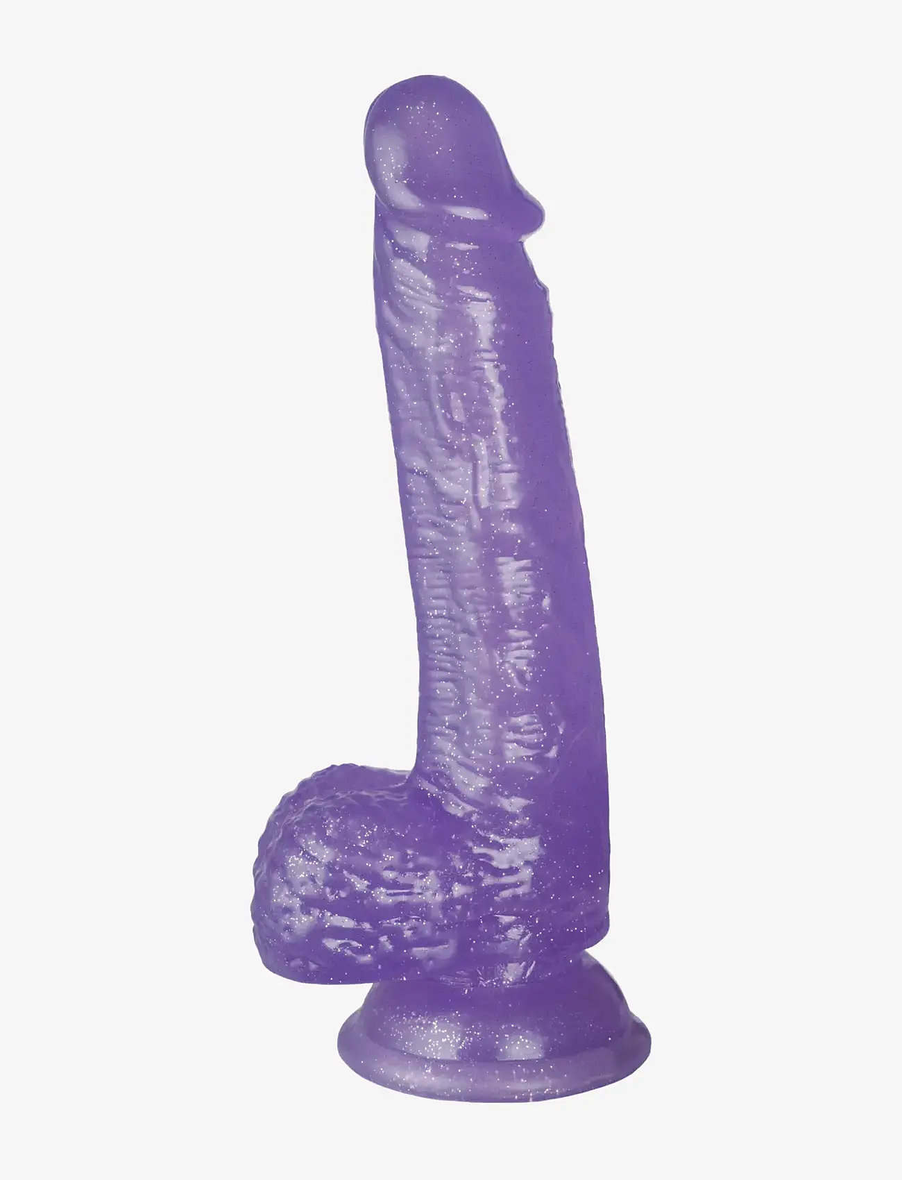 Baseks - baseks Glitter Purple Dildo With Balls 21.5 cm - sex & intimacy - purple - 2