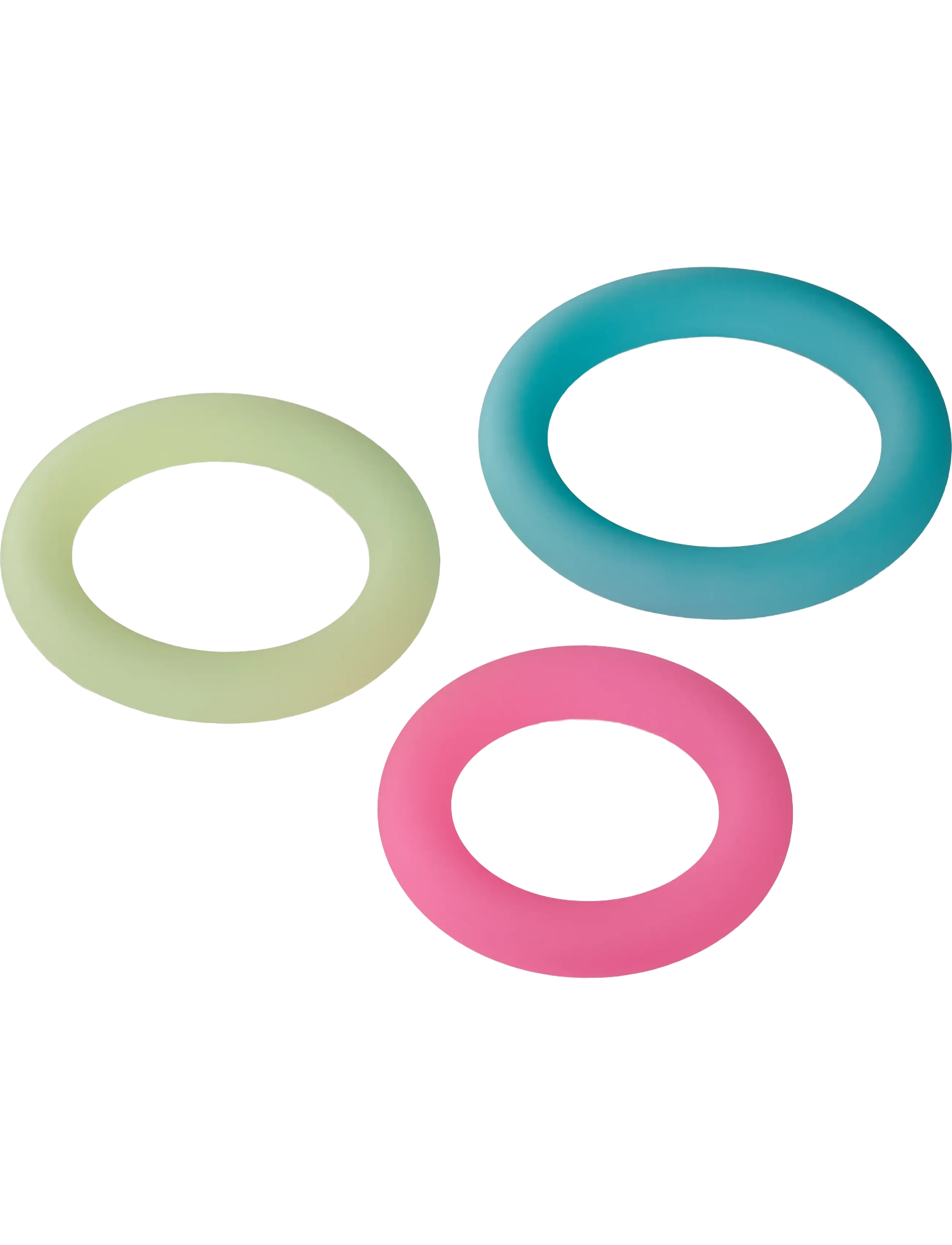 Baseks - baseks Glow in the Dark Penis Ring Set - laveste priser - blue;yellow;pink - 1