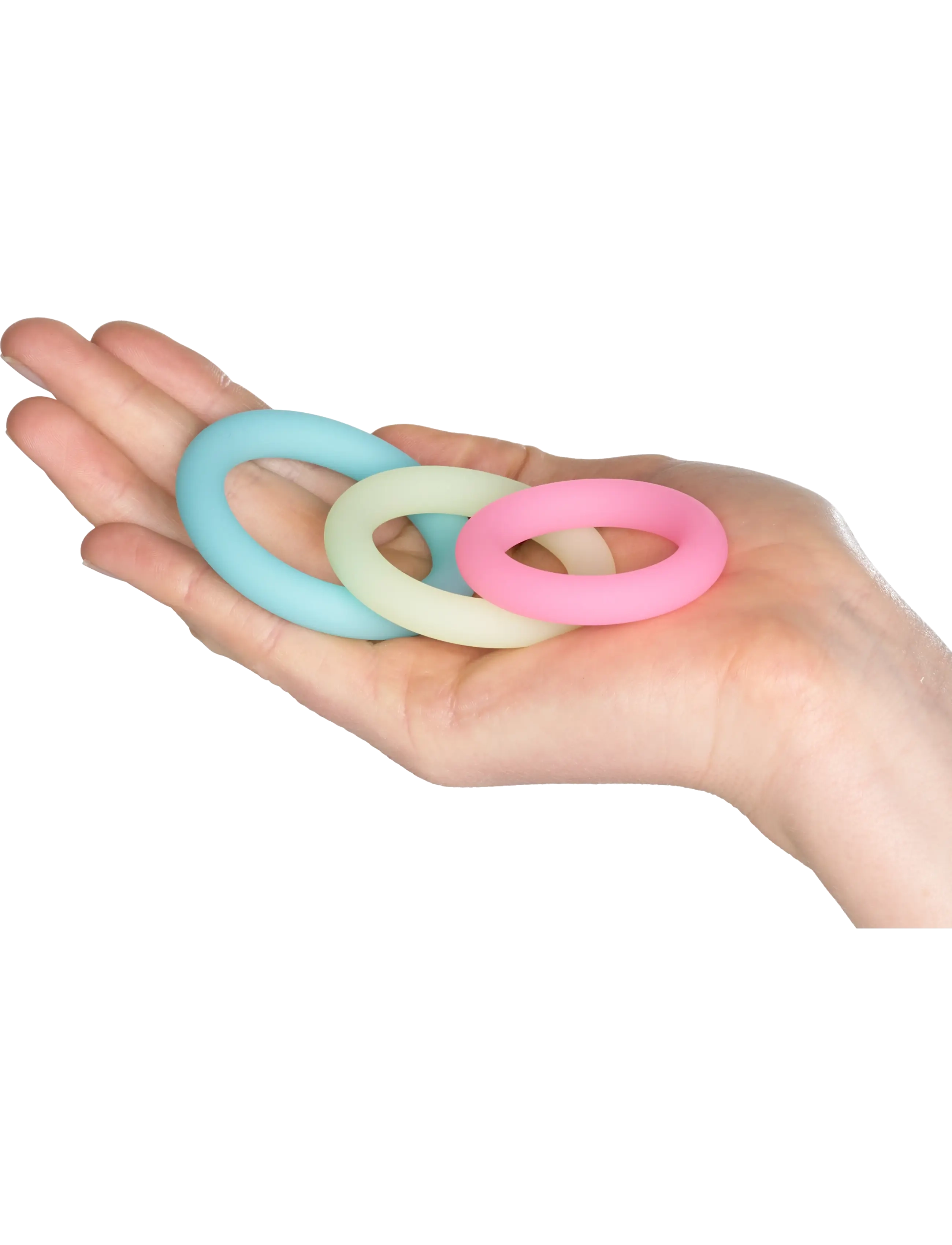 Baseks - baseks Glow in the Dark Penis Ring Set - laveste priser - blue;yellow;pink - 2