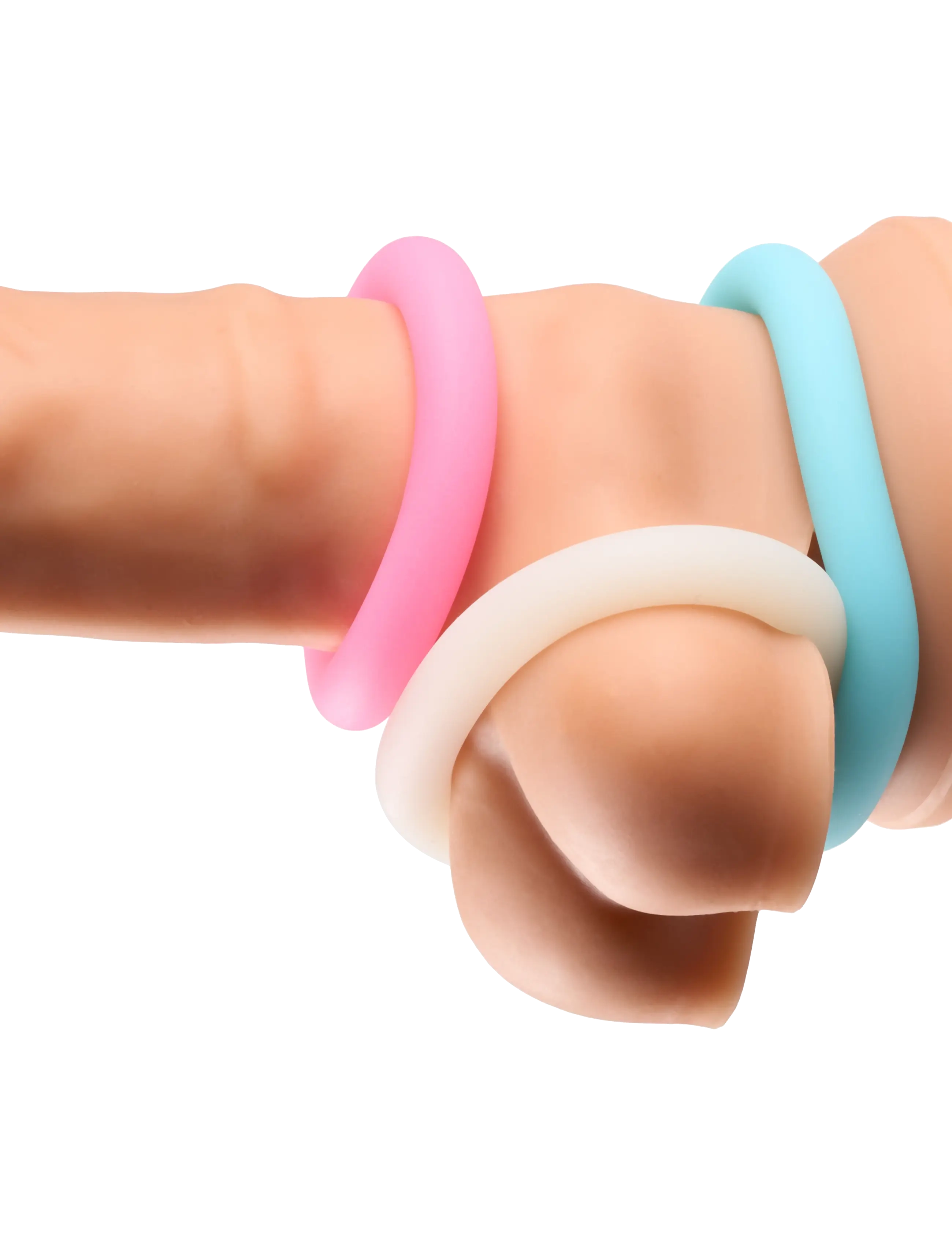 Baseks - baseks Glow in the Dark Penis Ring Set - laveste priser - blue;yellow;pink - 3